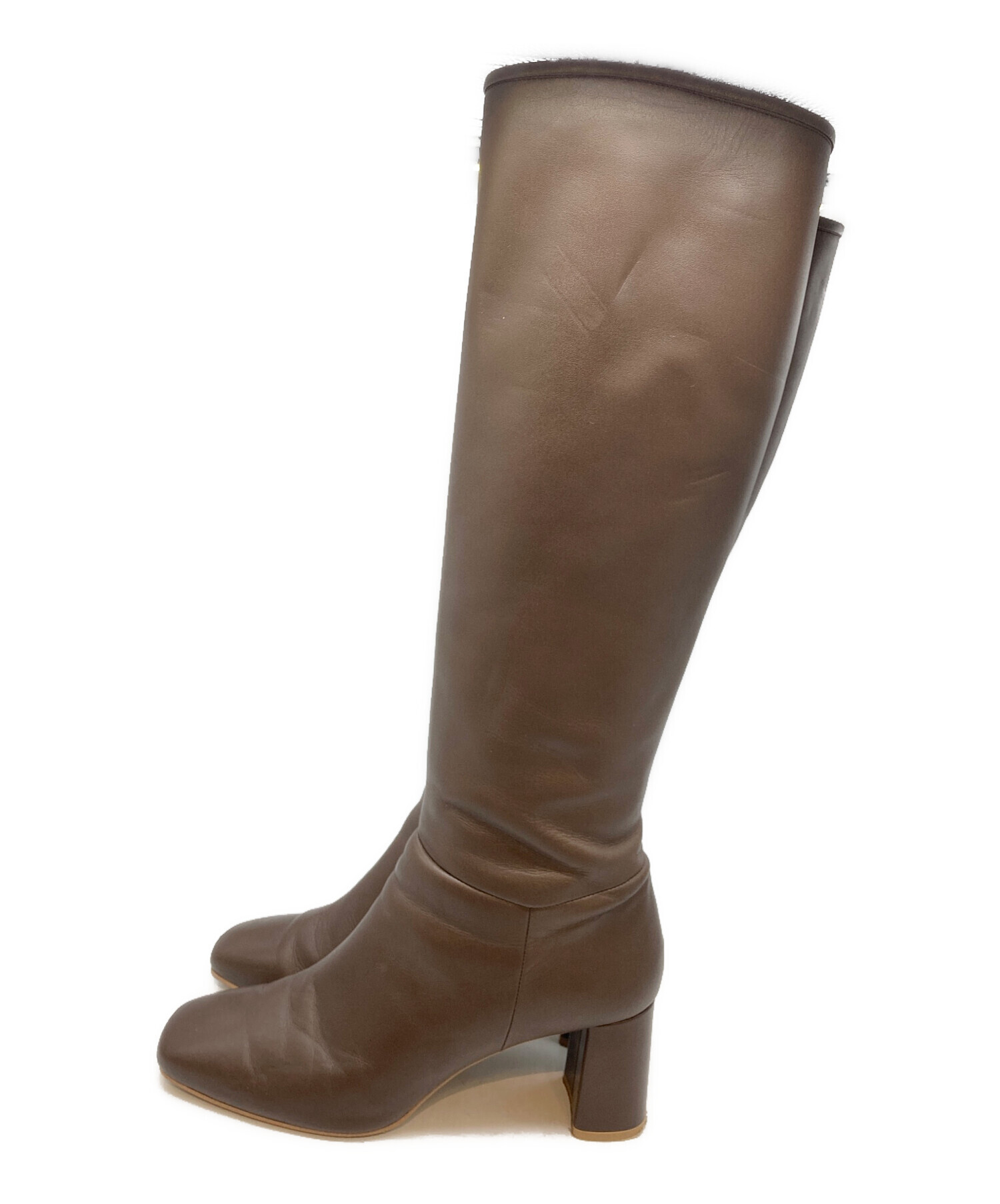 中古・古着通販】DIANA (ダイアナ) 美脚シンプルロングブーツ ブラウン