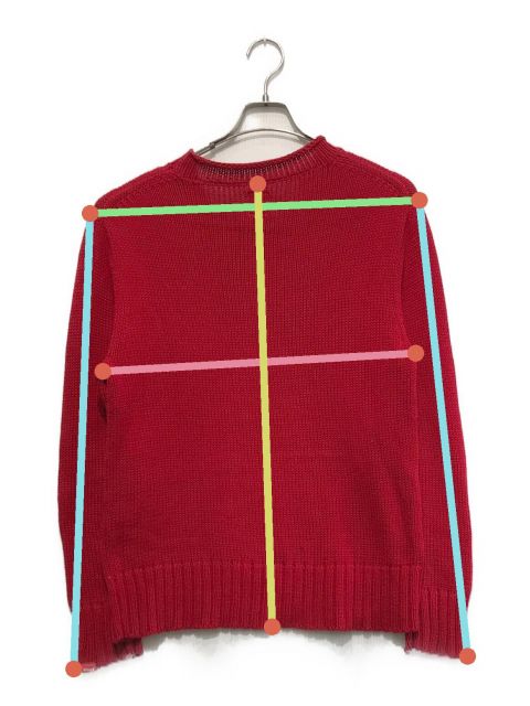 中古・古着通販】stussy (ステューシー) 古着星条旗ニット レッド