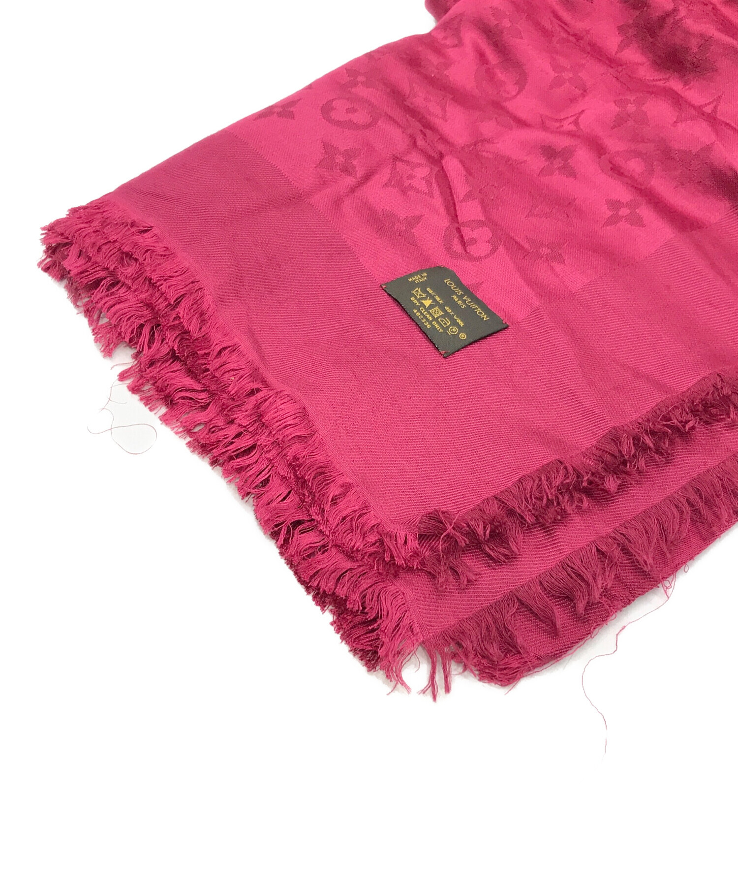LOUIS VUITTON モノグラム ストール ピンク LOUIS VUITTON ルイ