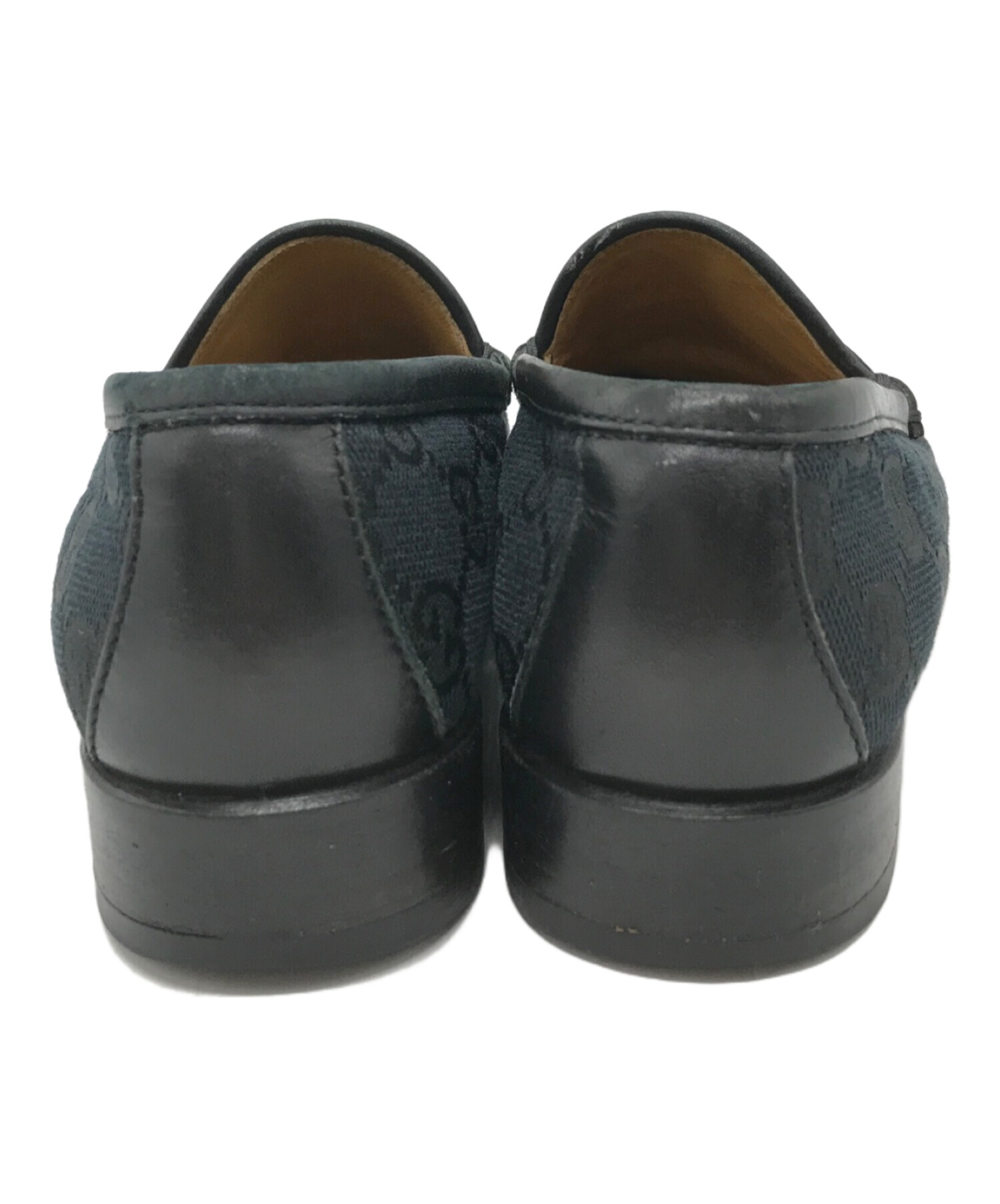 中古・古着通販】GUCCI (グッチ) GGキャンバスビットローファー 