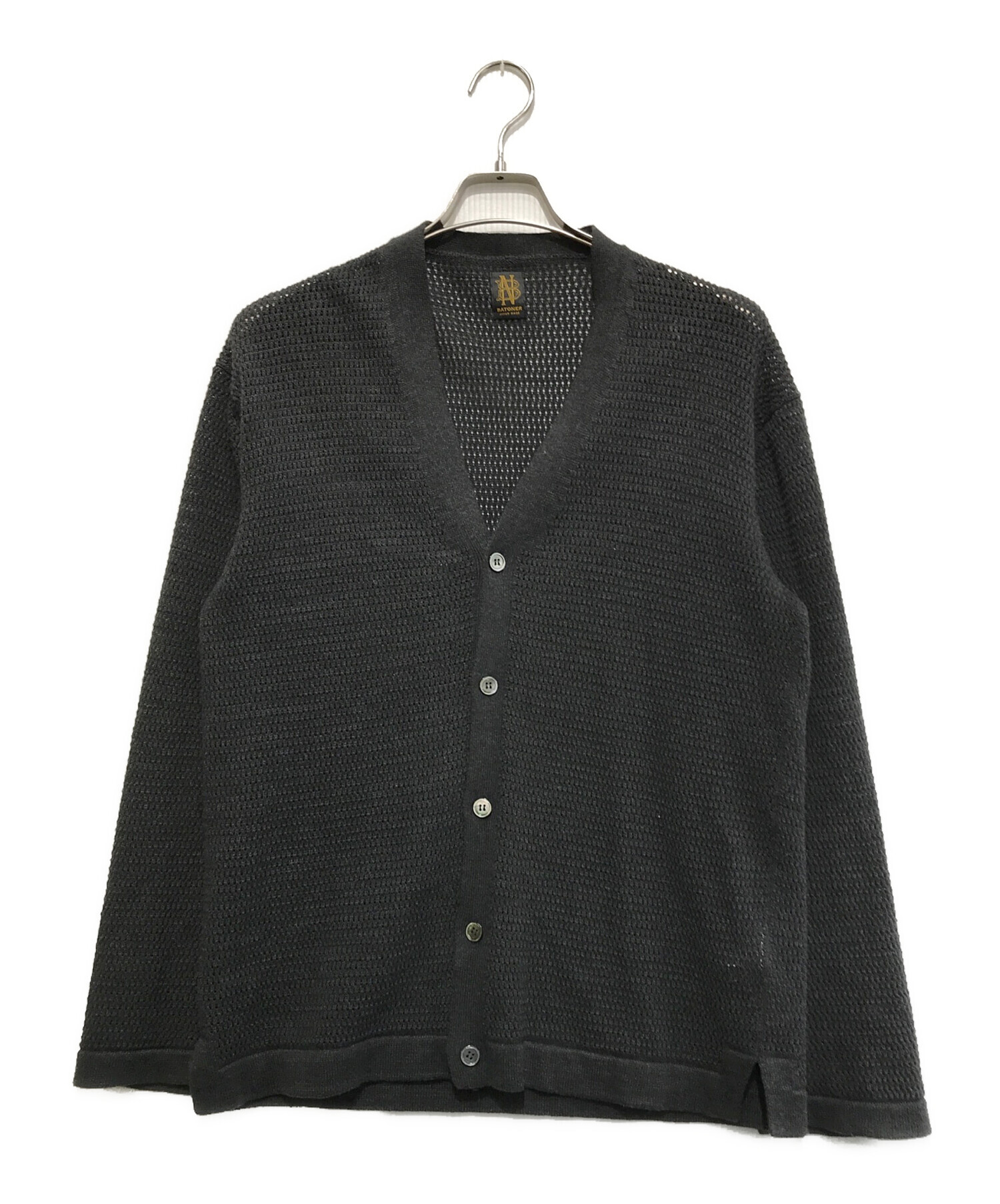 中古・古着通販】BATONER (バトナ―) ROYAL RAMIE V NECK CARDIGAN 