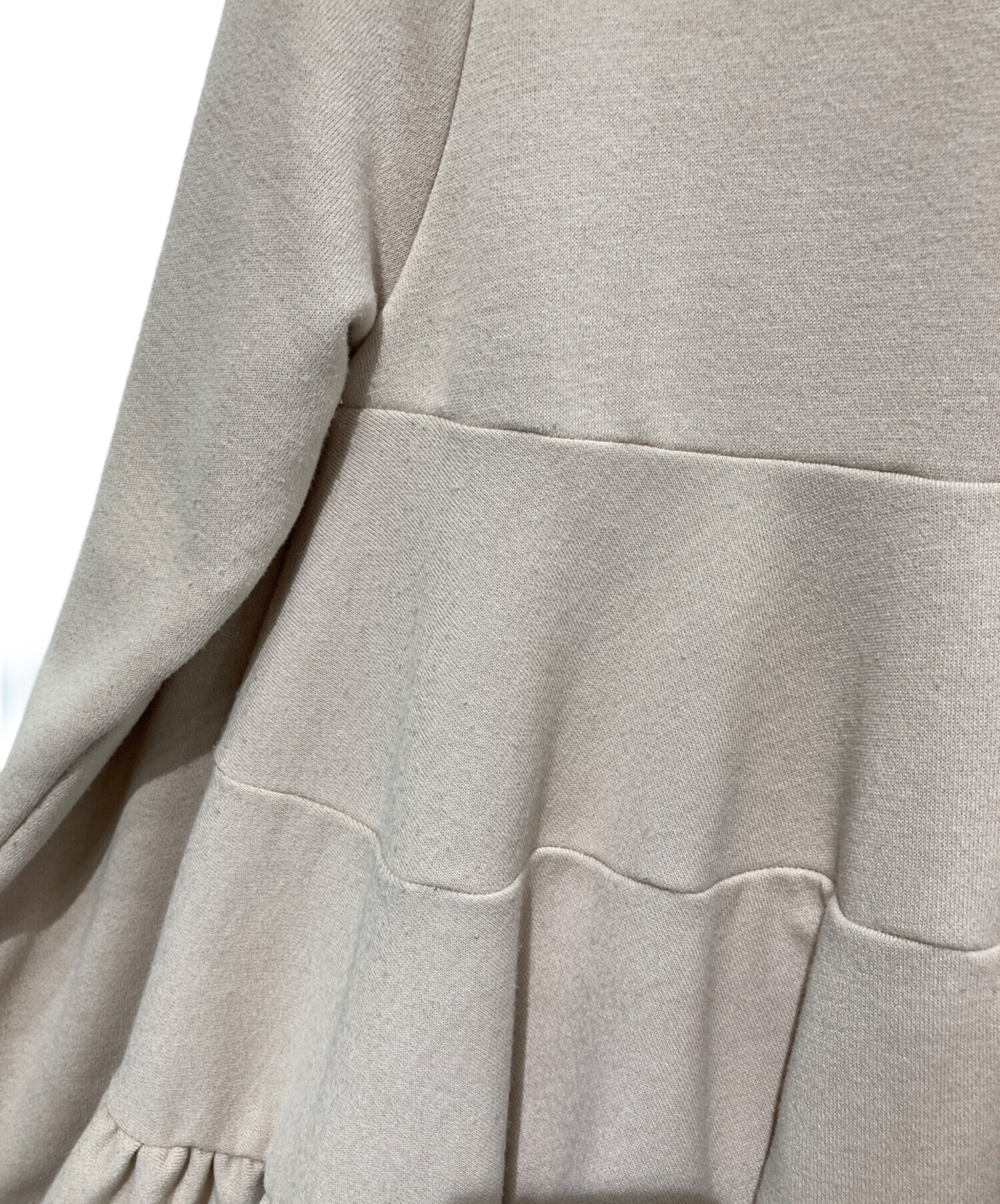 中古・古着通販】yori (ヨリ) 裏毛ティアードフリルカットソー ピンク