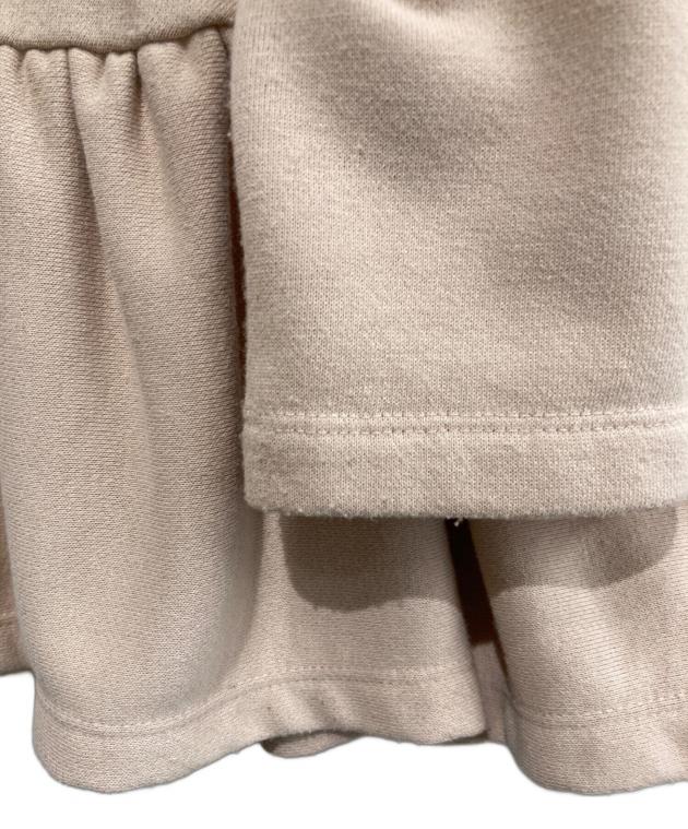 中古・古着通販】yori (ヨリ) 裏毛ティアードフリルカットソー ピンク