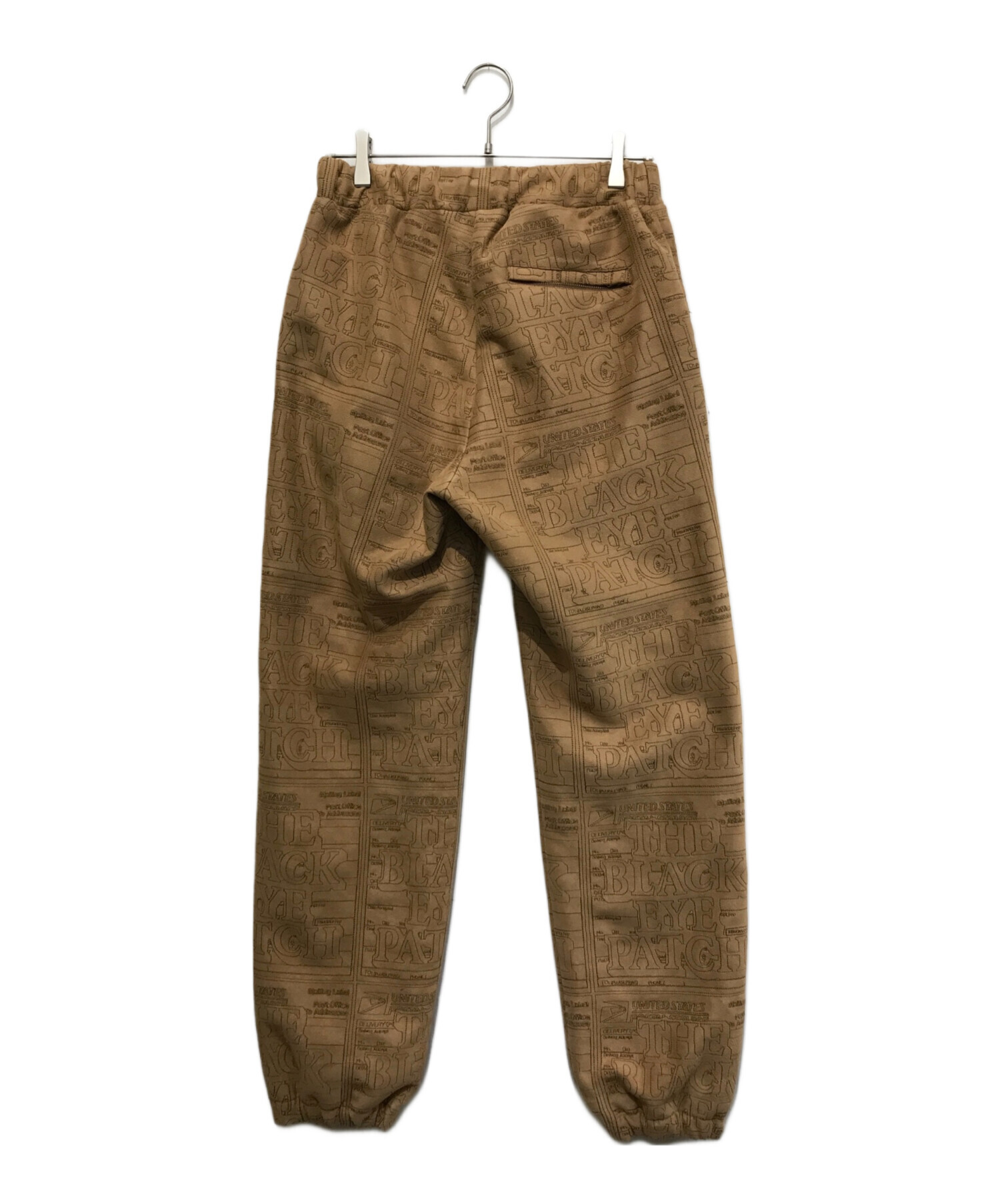 THE BLACK EYE PATCT ブラックアイパッチ PRIORITY LABEL FAKE SUEDE TRACK PANTS プライオリティ ラベル フェイクスエード トラックパンツ ブラック 中古・古着通販】BlackEyePatch (ブラックアイパッチ) Priority Label