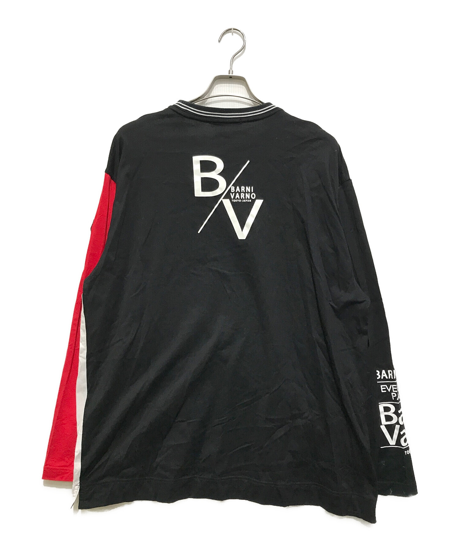 中古・古着通販】BARNI VARNO (バーニヴァーノ) シルケット天竺ロゴ 