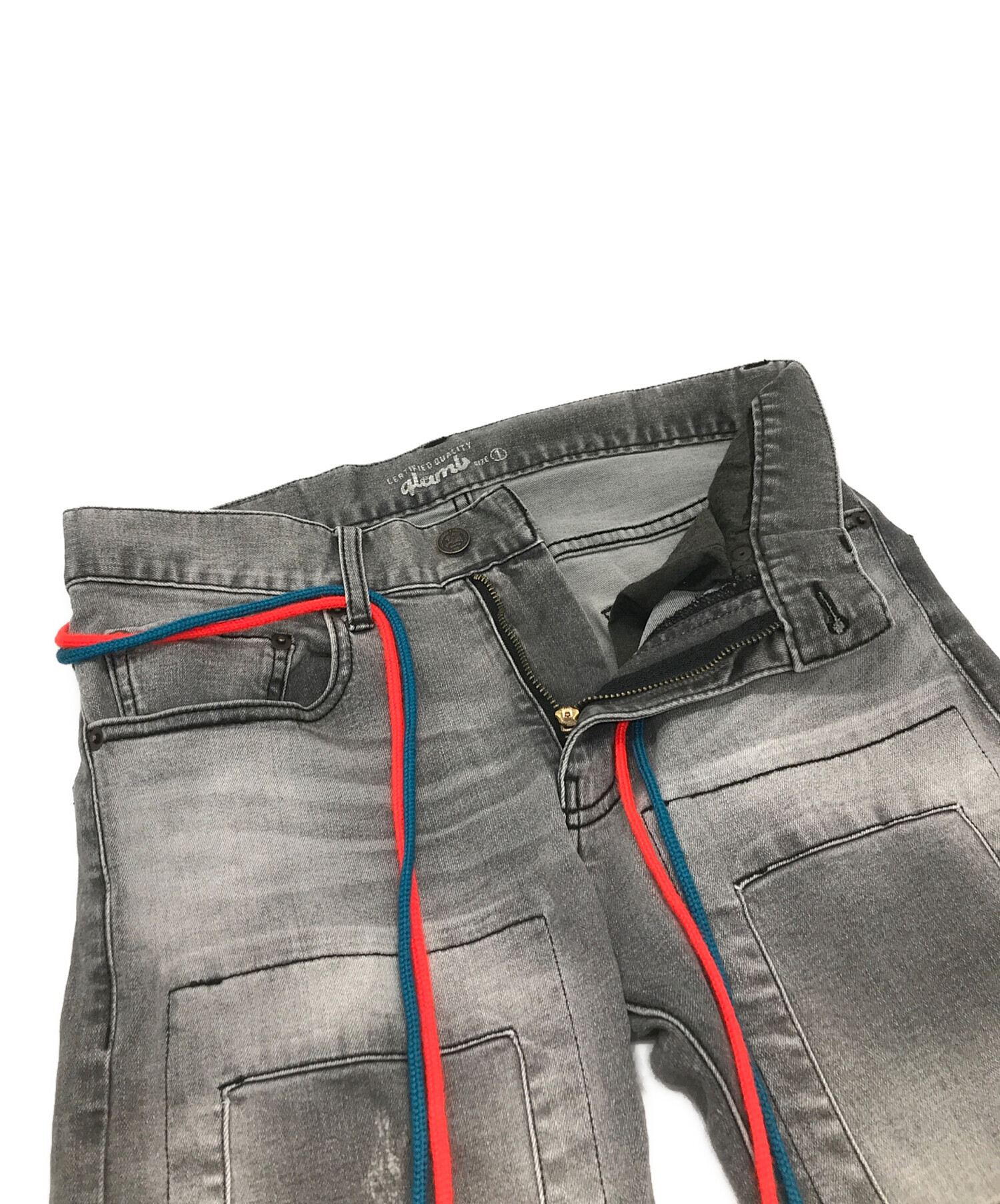 中古・古着通販】glamb (グラム) Sylvester skinny denim グレー 