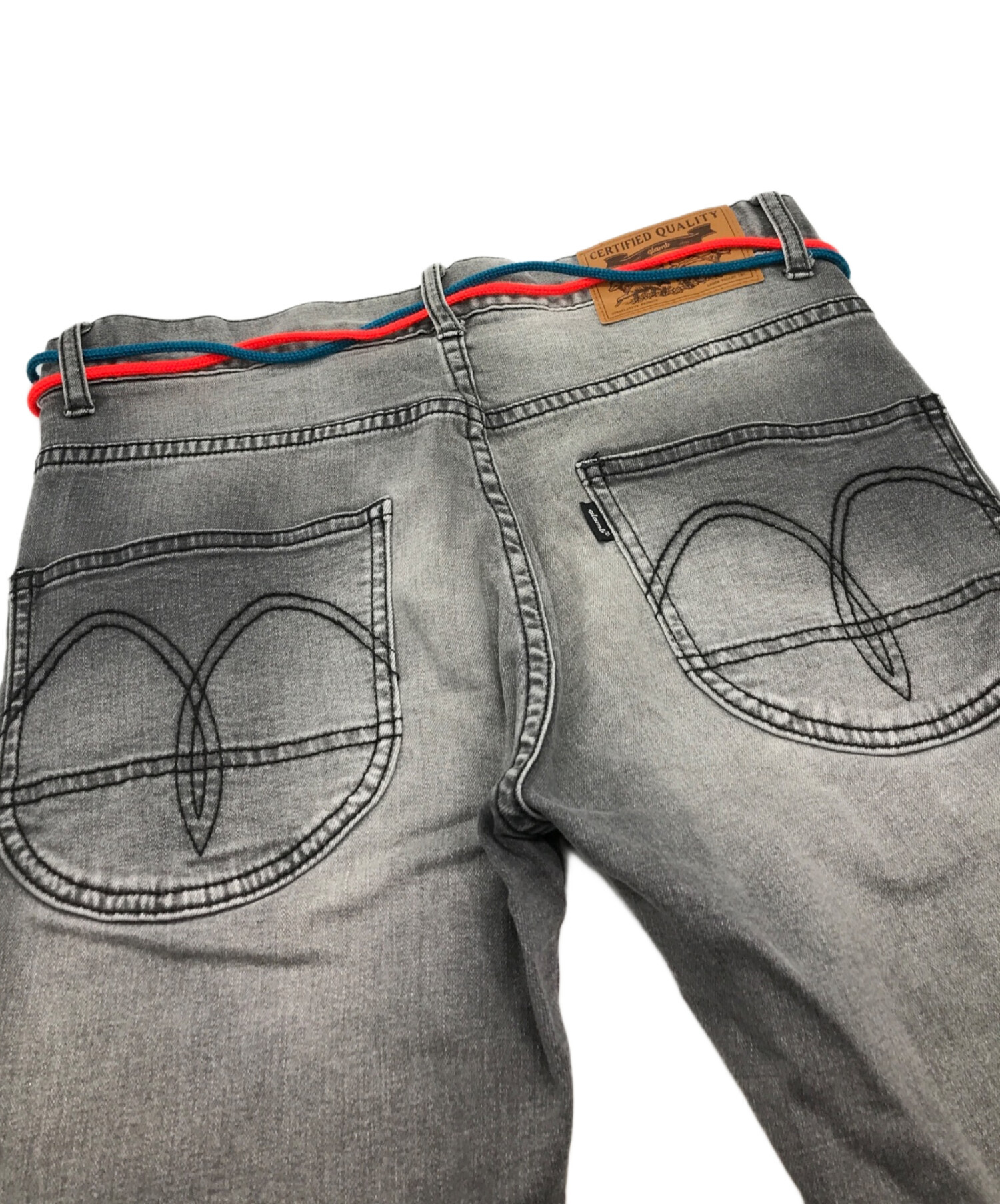 中古・古着通販】glamb (グラム) Sylvester skinny denim グレー 