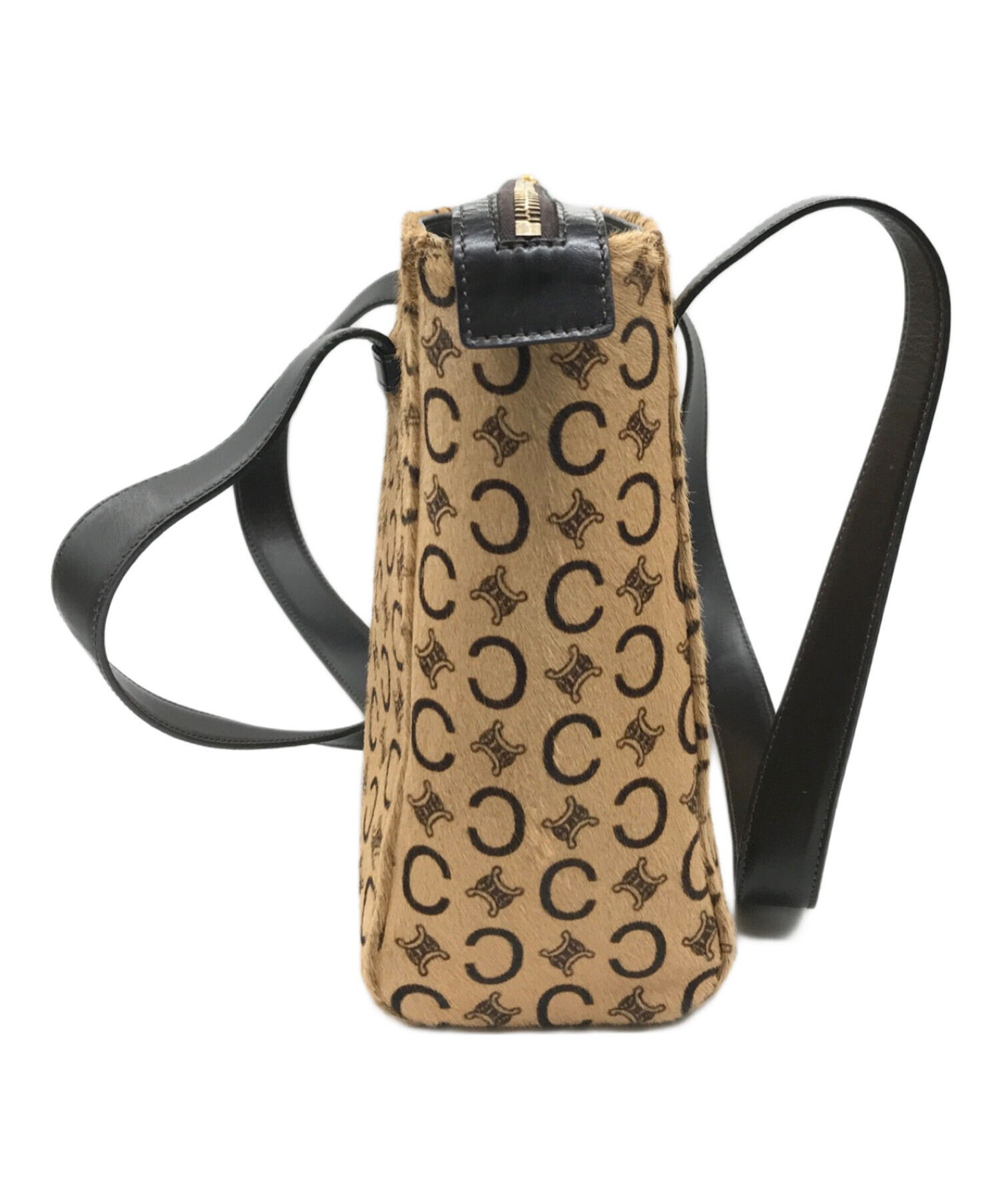 中古・古着通販】CELINE (セリーヌ) マカダム柄トートバッグ ブラウン 