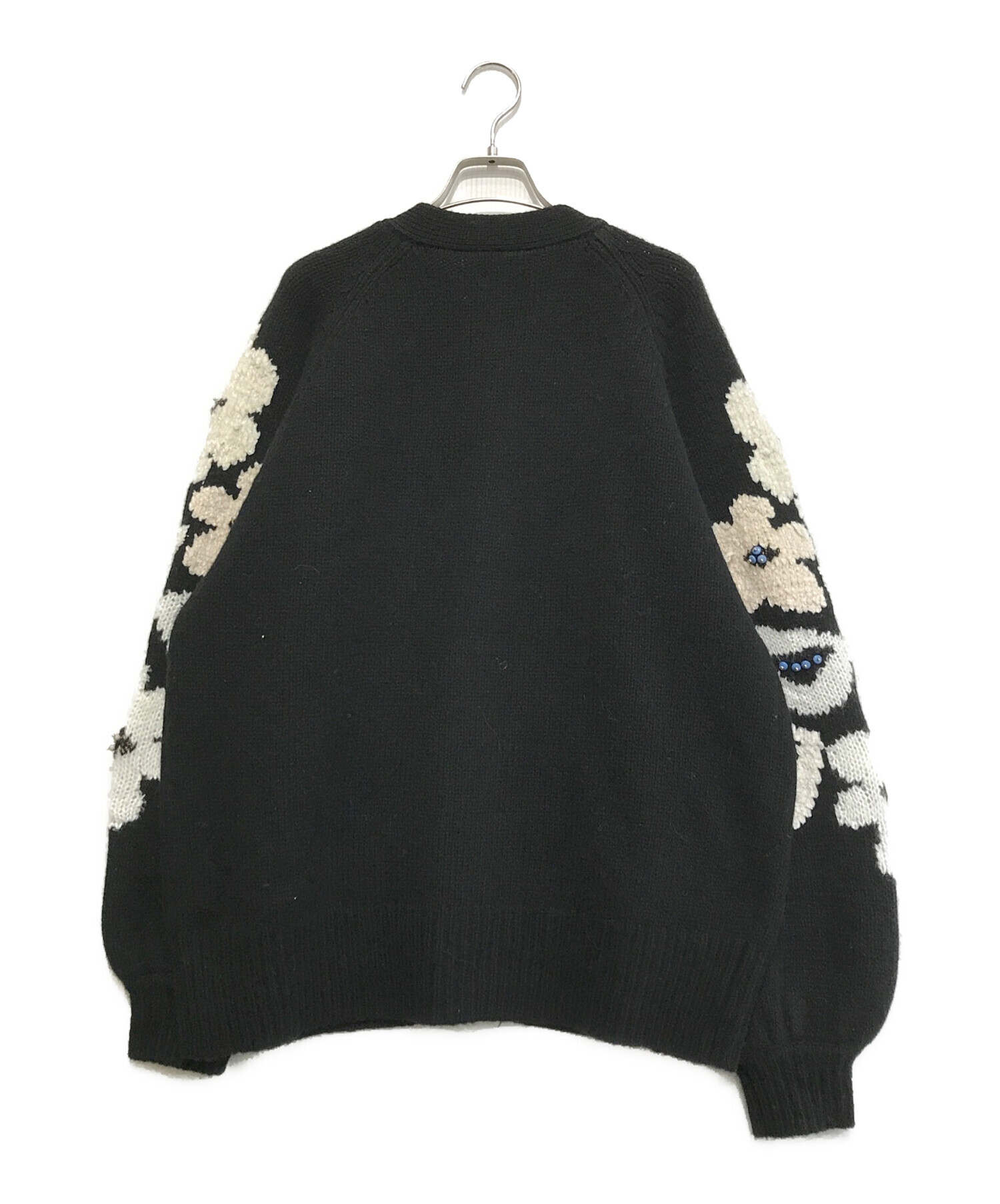 中古・古着通販】BEARDSLEY (ビアズリー) 袖ジャガードカーディガン