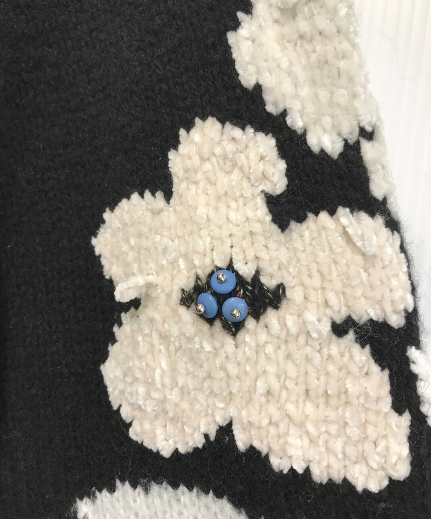 中古・古着通販】BEARDSLEY (ビアズリー) 袖ジャガードカーディガン