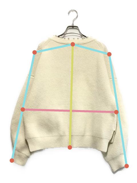 中古・古着通販】BEARDSLEY (ビアズリー) パールニットカーディガン