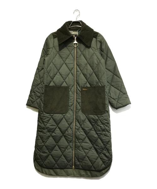 Barbour MALTON●バブアー●キルティングコート●オリーブ●サイズ8 中古・古着通販】Barbour (バブアー) Malton ミドルレングス