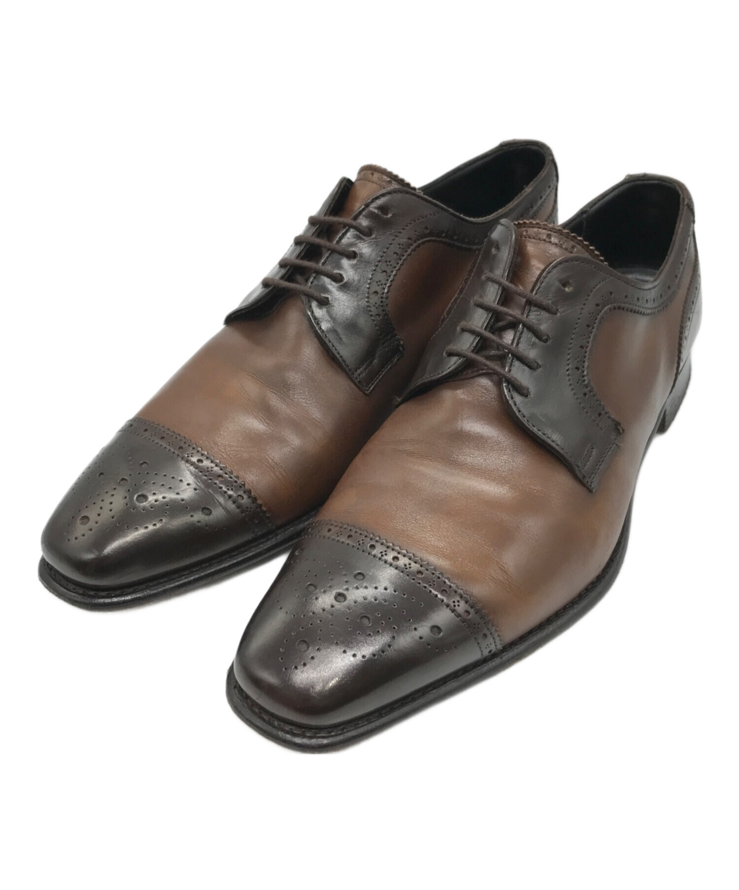 中古・古着通販】CHEANEY (チーニー) レザーシューズ ブラウン サイズ 