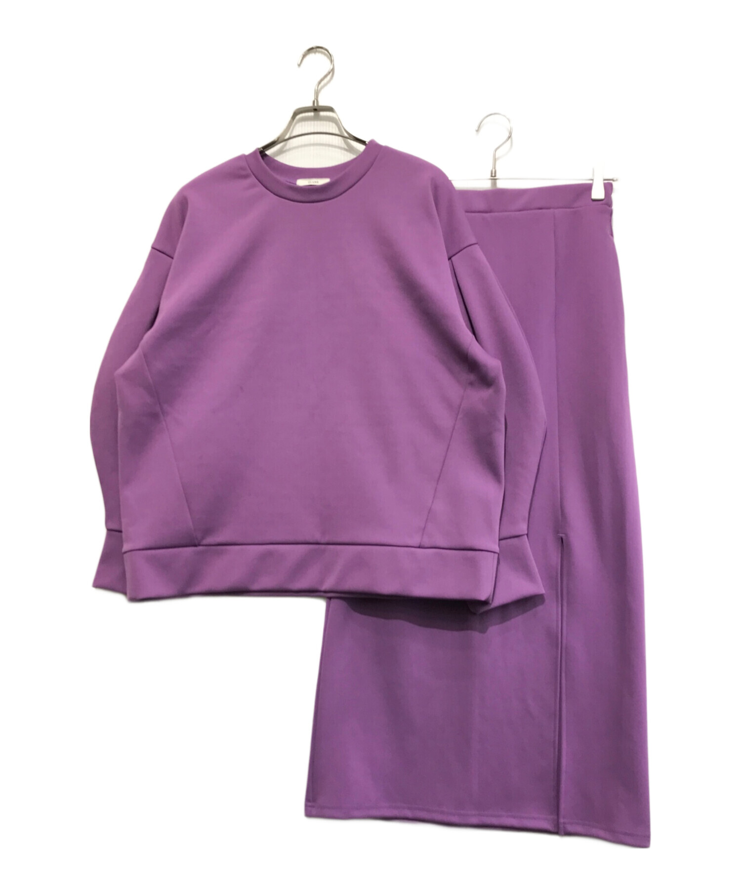 中古・古着通販】CLANE (クラネ) COLOR BULKY JERSEY SET UP パープル 