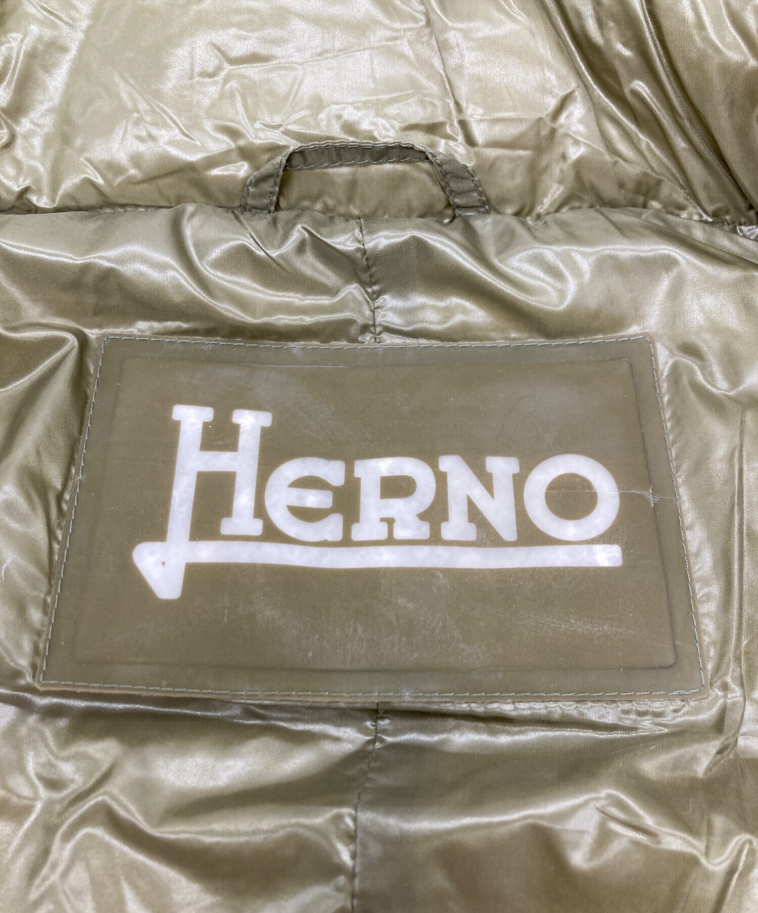 中古・古着通販】HERNO (ヘルノ) ダウンベスト グリーン サイズ:40