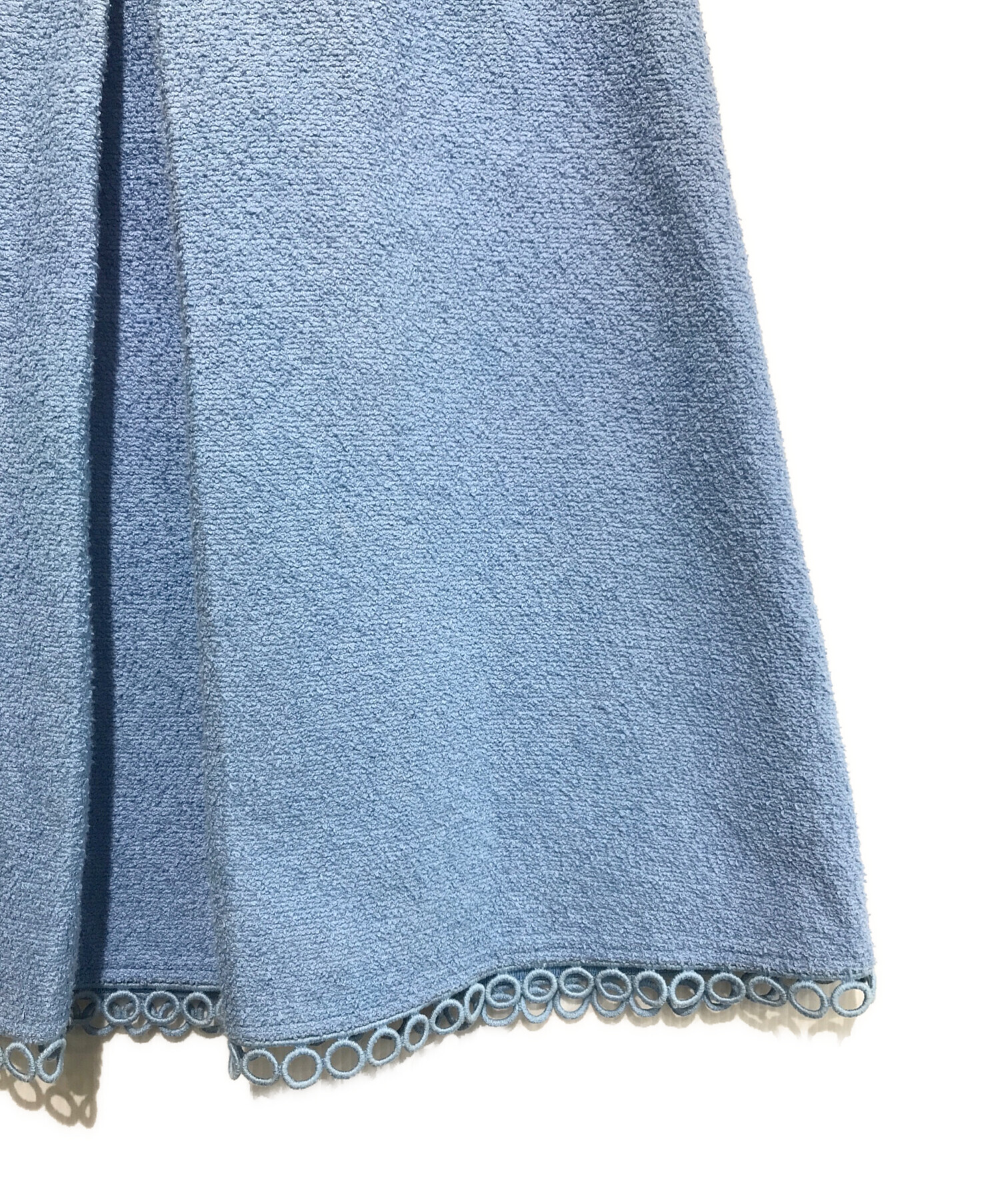 Drawer ドゥロワー ウール プリーツスカート ロングスカート 36