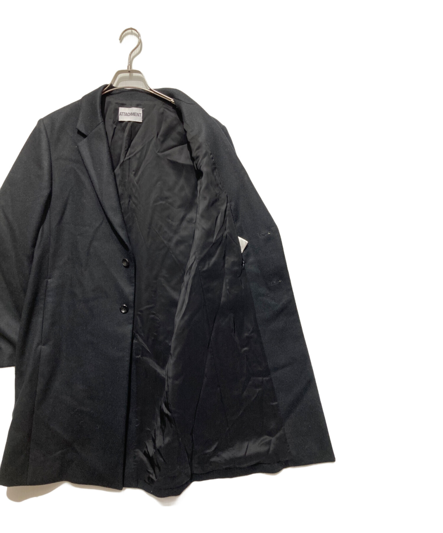 最終値下げ / 新品メルトンフード付チェスターコート/アタッチメント ATTACHMENT（アタッチメント）の「カシミア混平二重メルトン