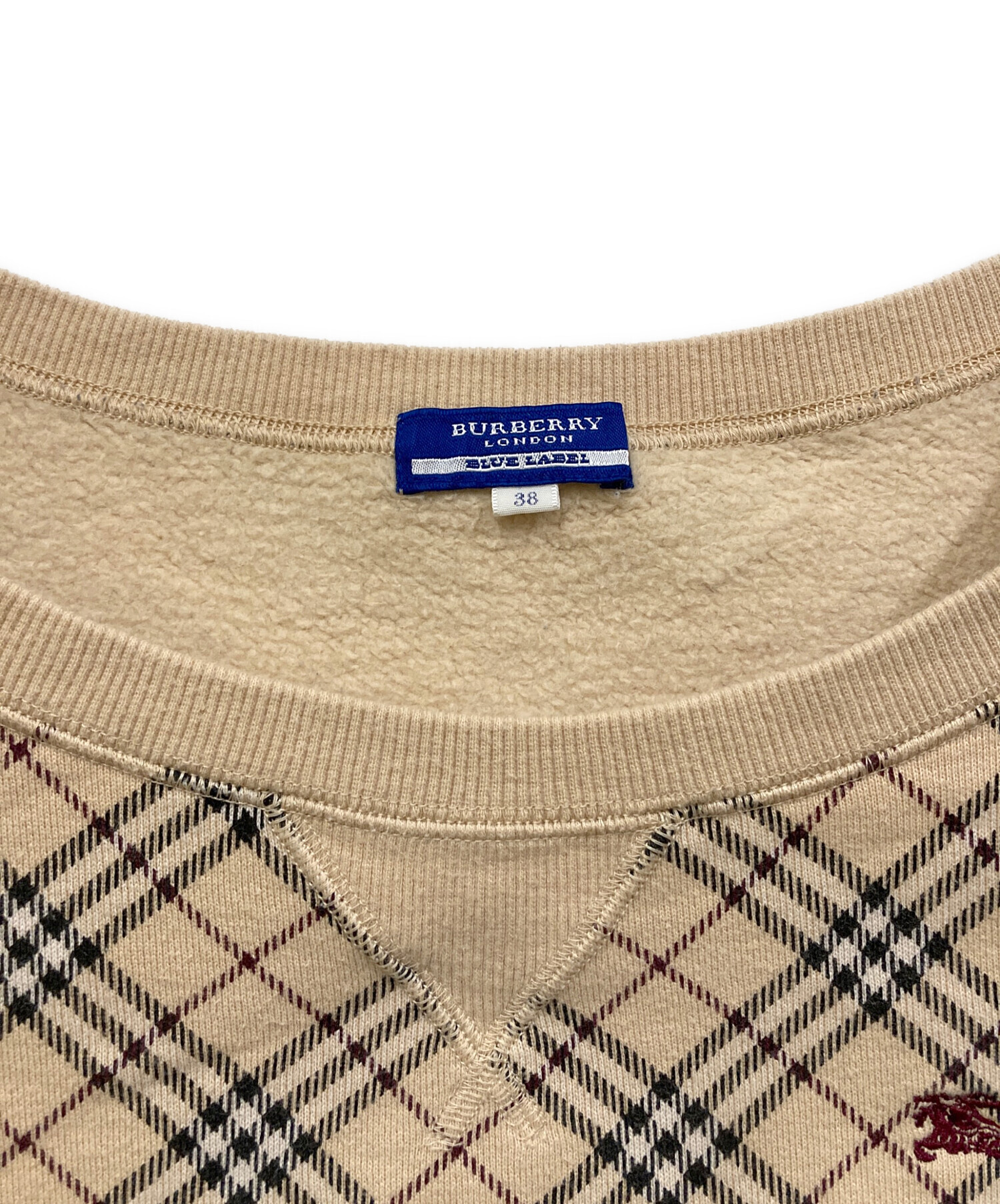 Burberry Blue label ベージュ チェック柄　38 古着 中古・古着通販】BURBERRY BLUE LABEL (バーバリーロンドンブルー