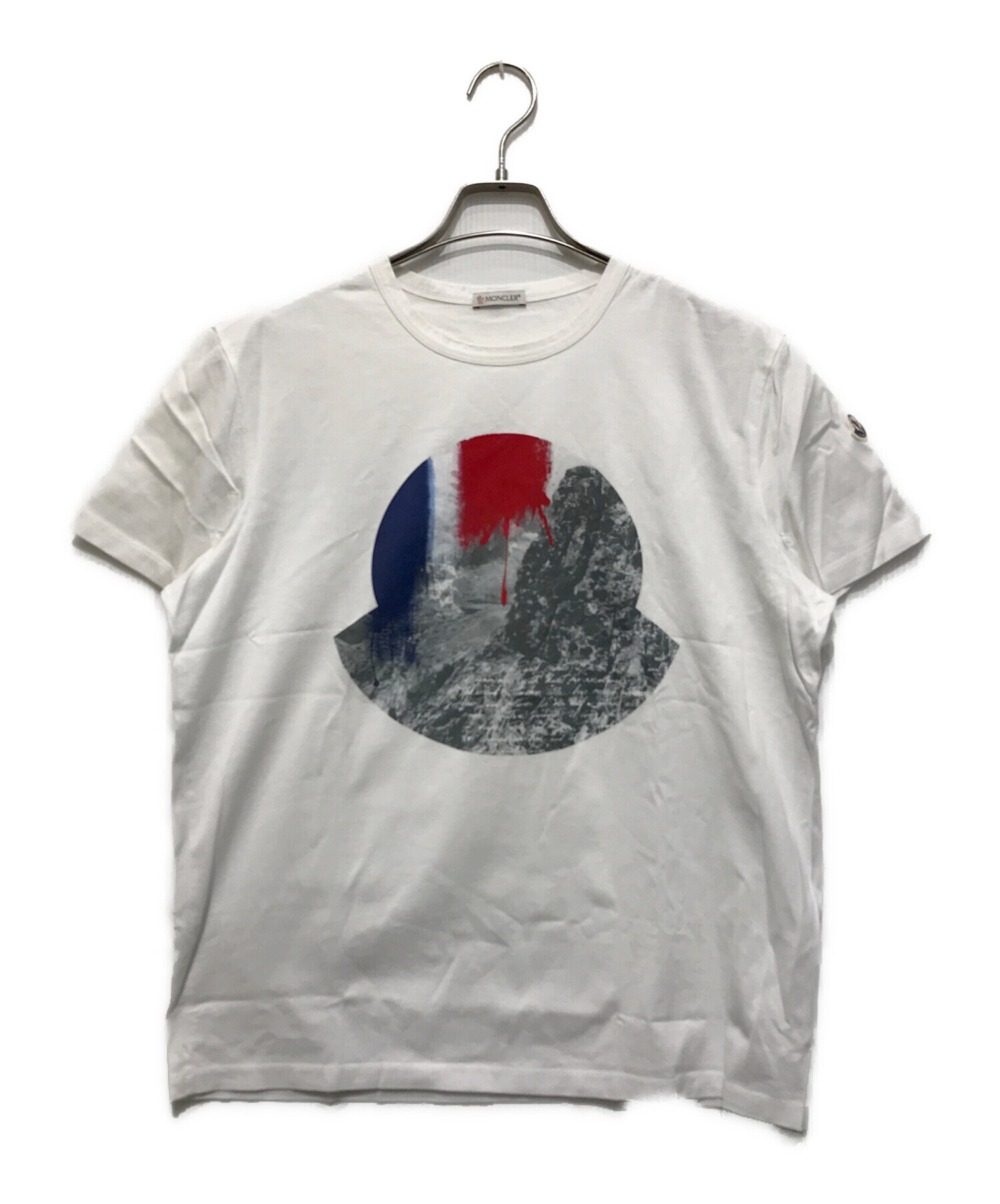 中古・古着通販】MONCLER (モンクレール) LOGO T-SHIRT ホワイト 