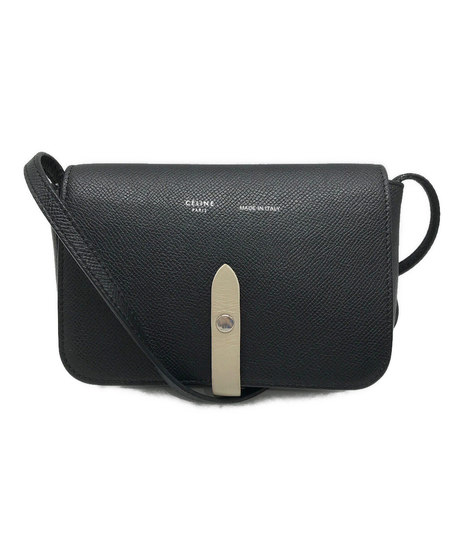 中古・古着通販】CELINE (セリーヌ) ミニショルダーバッグ ブラック 