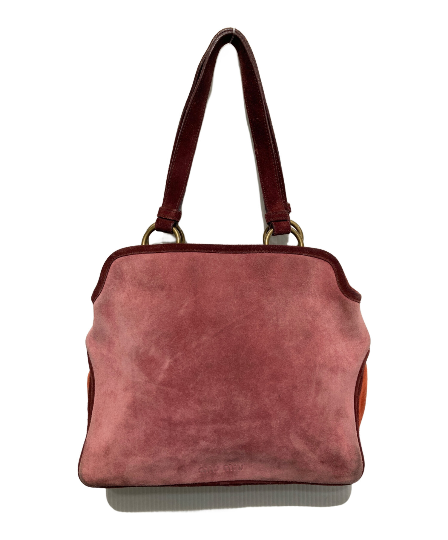 中古・古着通販】MIU MIU (ミュウミュウ) suede leather handbag 