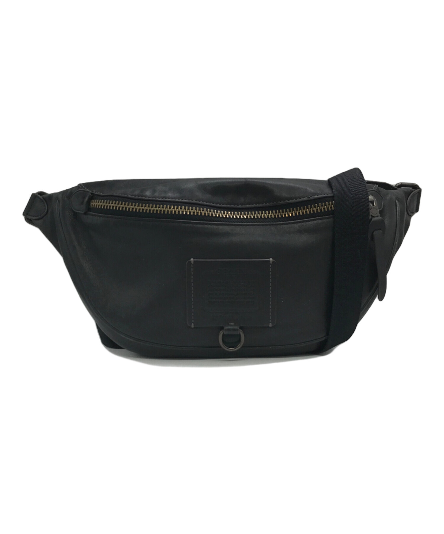 中古・古着通販】COACH (コーチ) レザーショルダーバッグ ブラウン