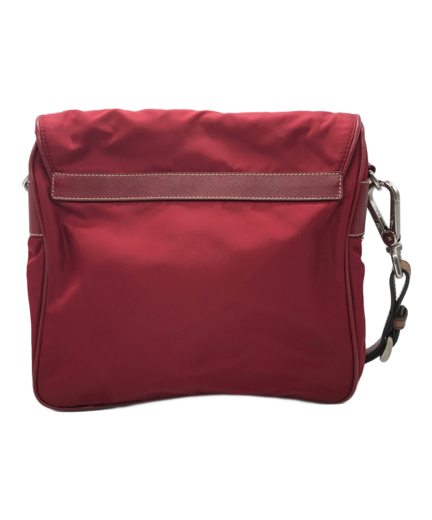 中古・古着通販】PRADA (プラダ) ナイロンショルダーバッグ レッド