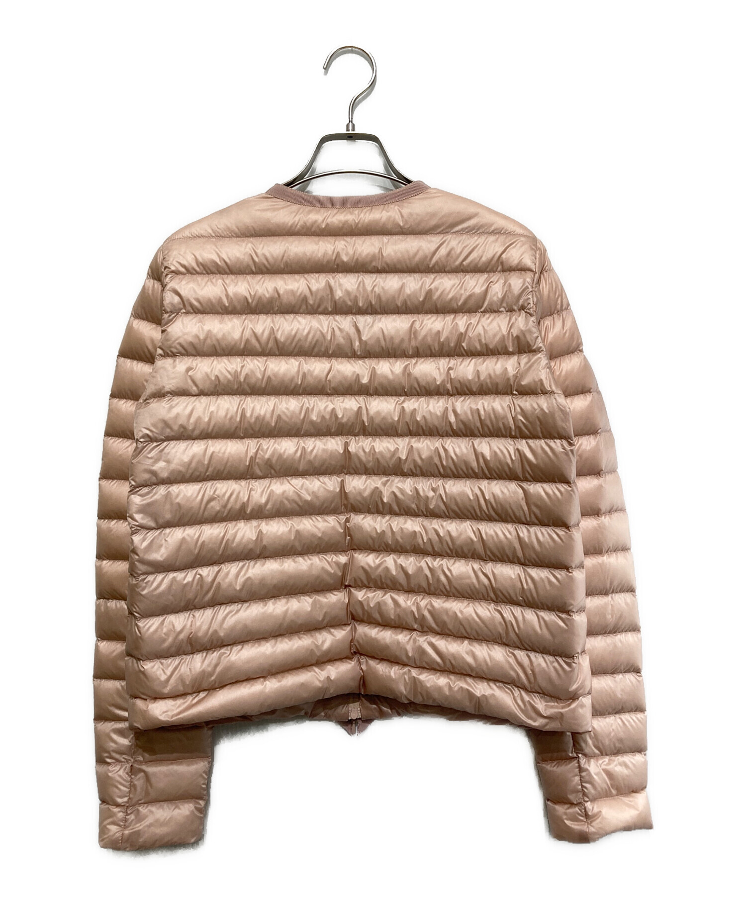 中古・古着通販】MONCLER (モンクレール) ノーカラーダウンジャケット 
