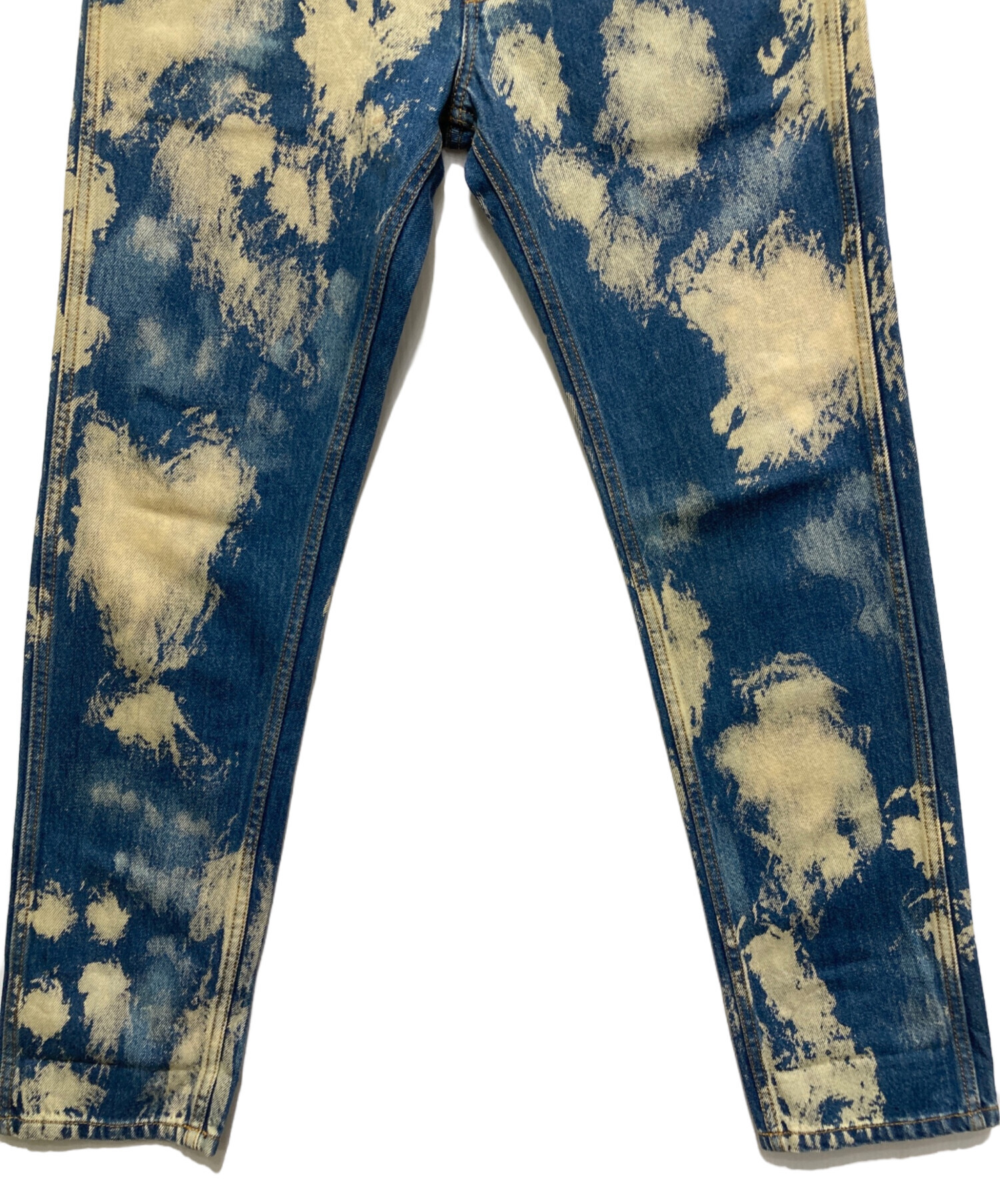 中古・古着通販】GUCCI (グッチ) 17ssブリーチ加工ジーンズ ブルー