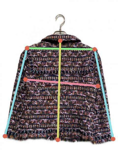 中古・古着通販】Rene (ルネ) ツイードジャケット マルチカラー