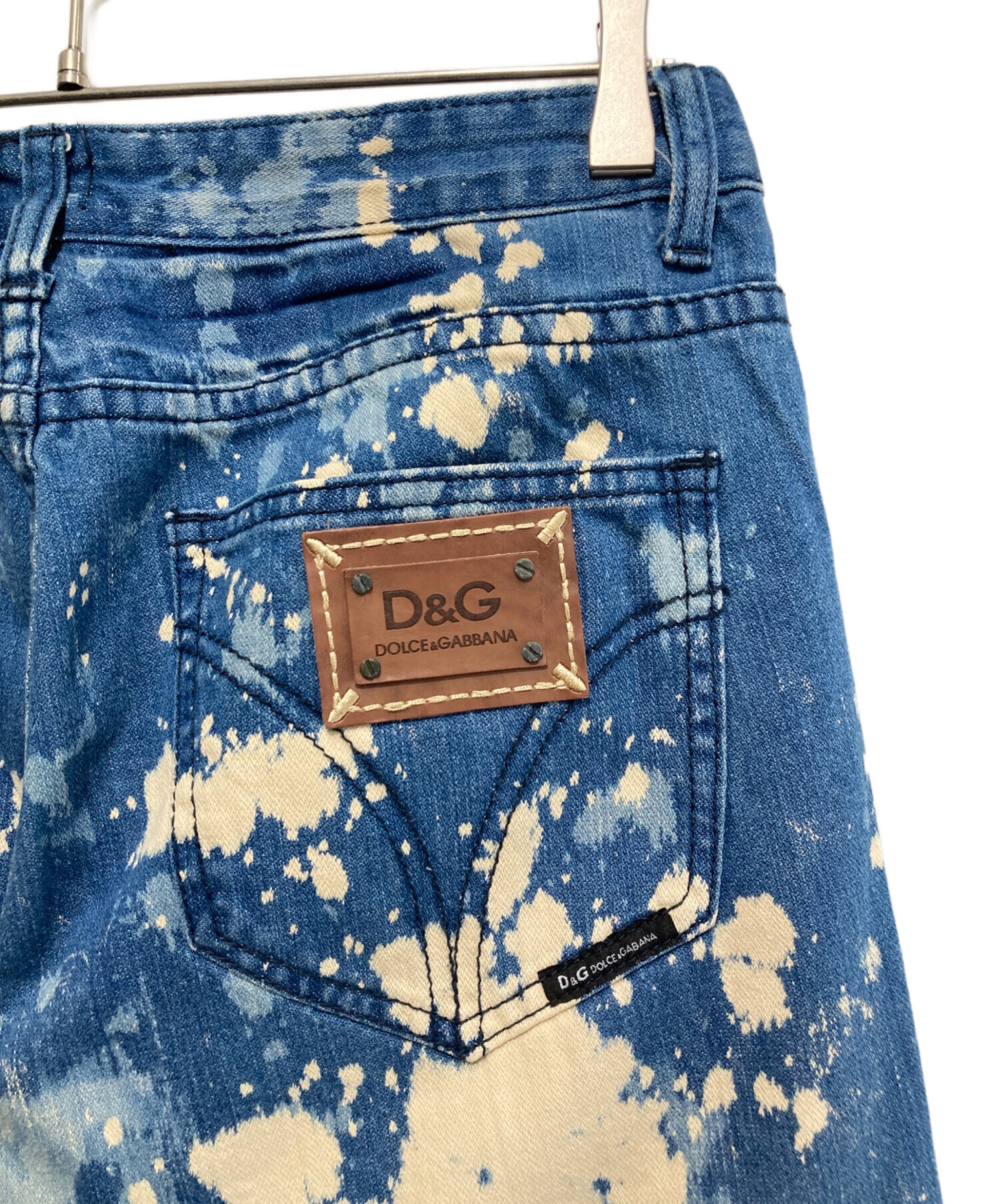 ドルチェ&ガッバーナ ブリーチ加工デニムパンツ DOLCE \u0026 GABBANA (ドルチェ＆ガッバーナ) ブリーチ加工デニムパンツ ブルー サイズ:SIZE 30