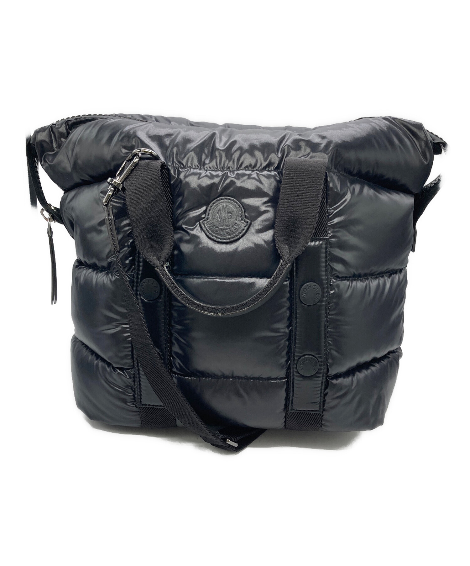 中古・古着通販】MONCLER (モンクレール) トートバッグ ブラック 