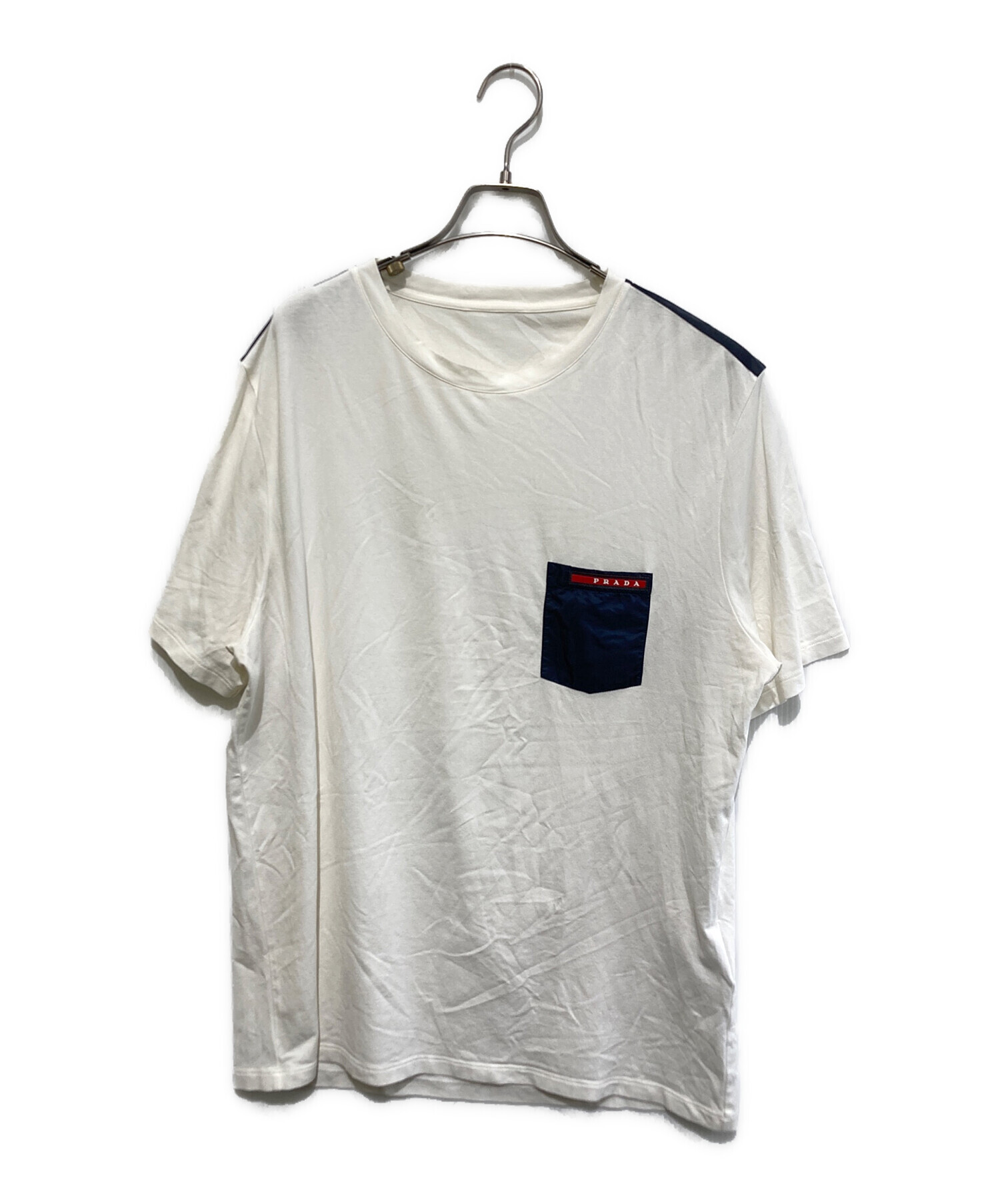PRADA ホワイト Tシャツ ポケット付き XXL-Diorホリデーオファー☆彡