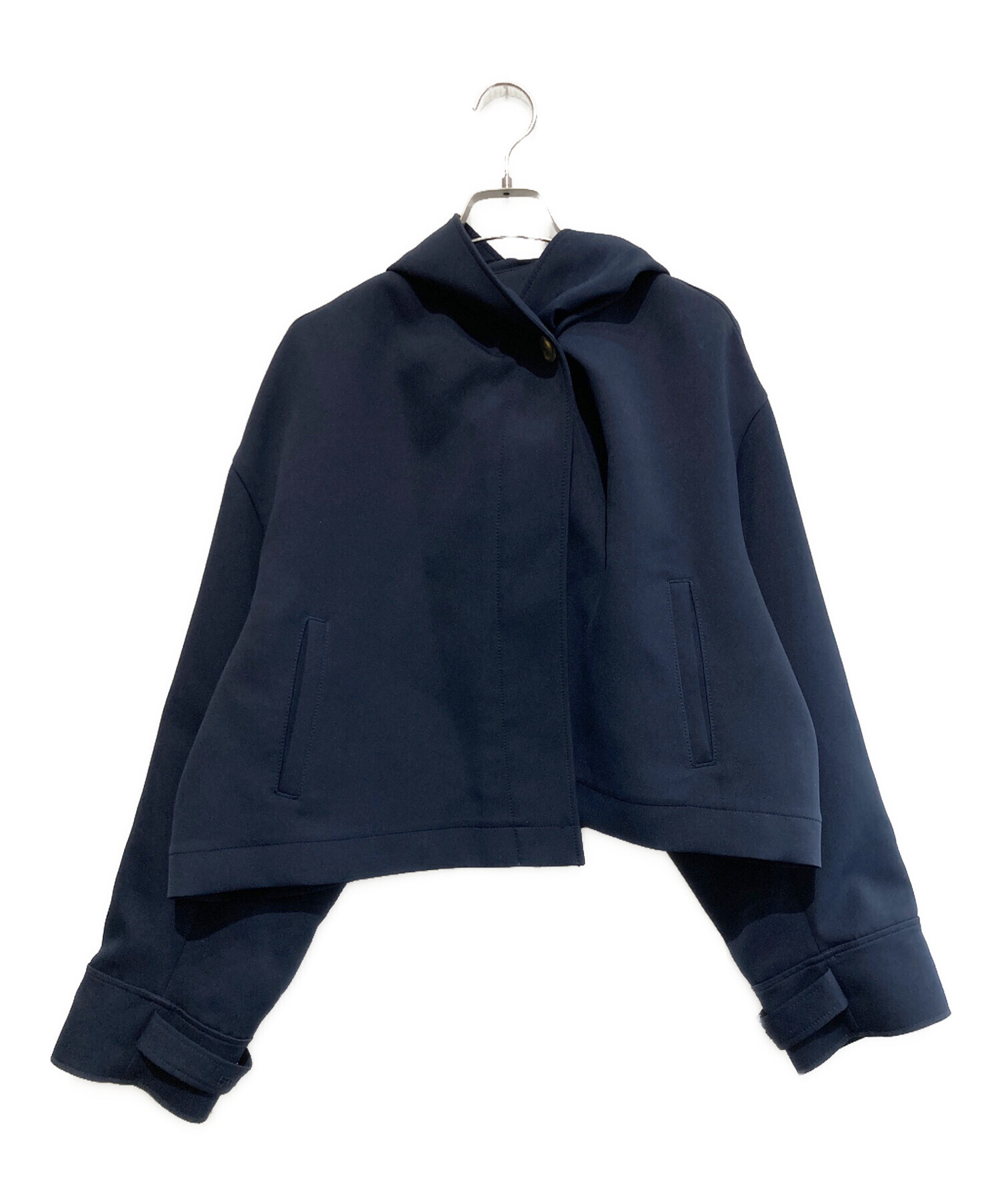 deres デレス short coat deres デレス switch neck feather short