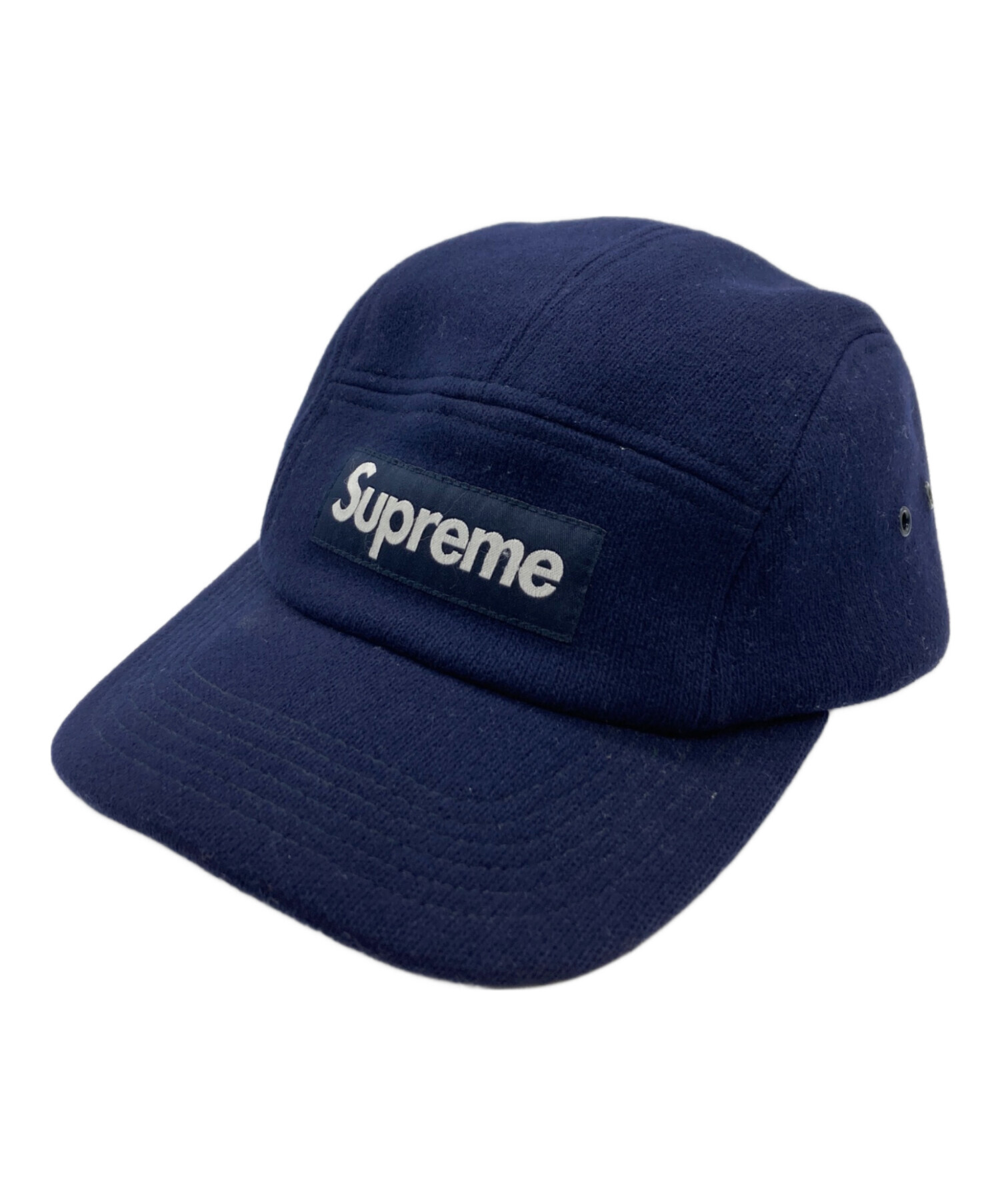 r*.様 Supreme キャップ　ネイビー 中古・古着通販】SUPREME (シュプリーム) 14AW Fitted Wool Knit Camp
