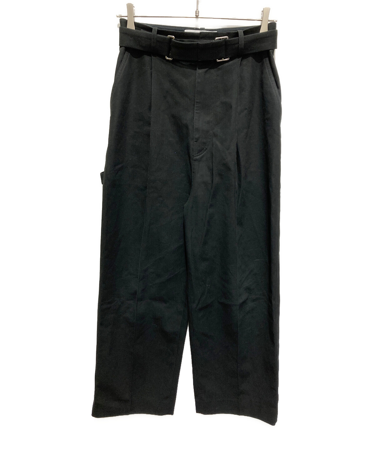 中古・古着通販】LOEWE (ロエベ) ロークロッチトラウザーズ ブラック