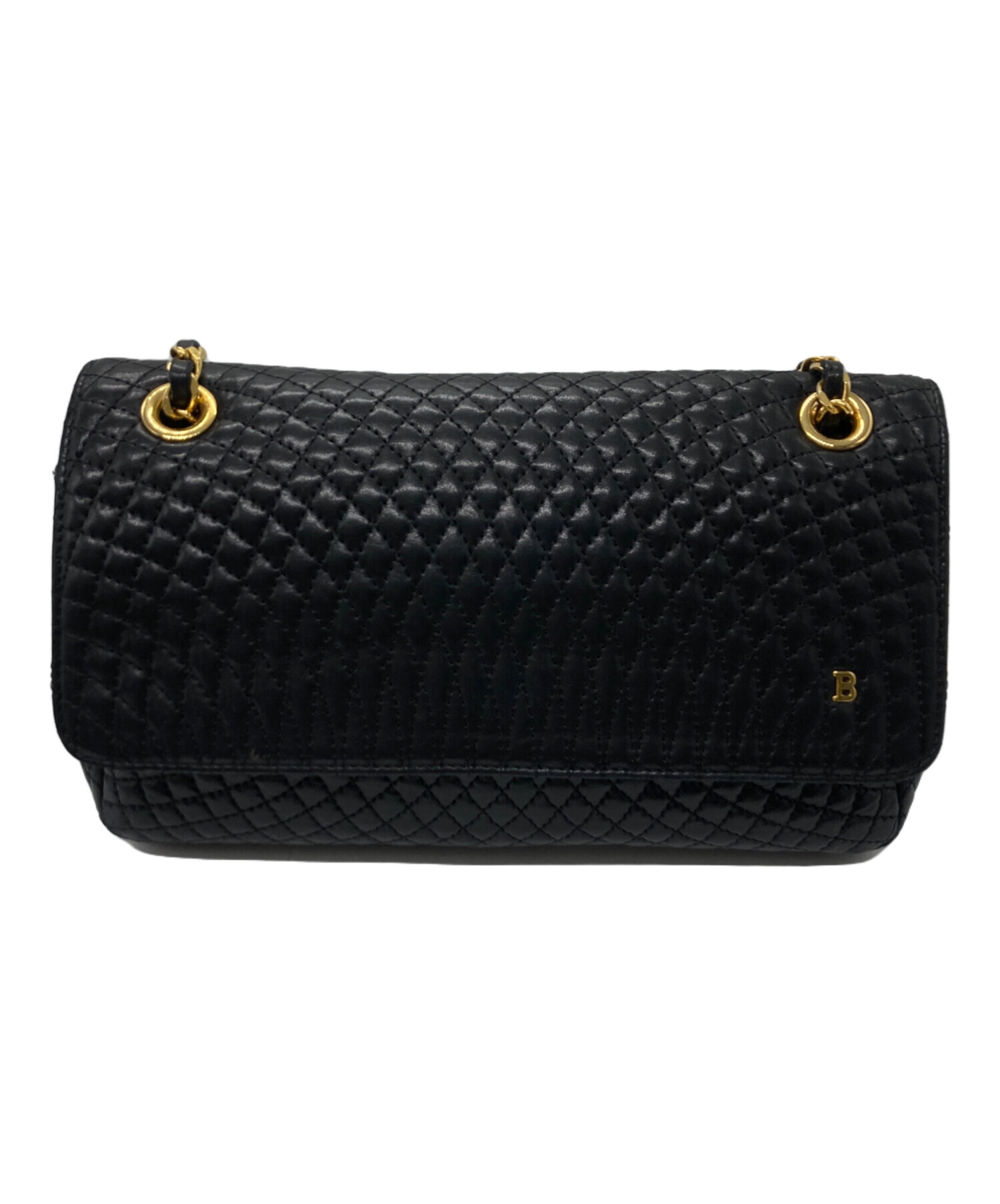 中古・古着通販】BALLY (バリー) キルティングレザーショルダーバッグ 