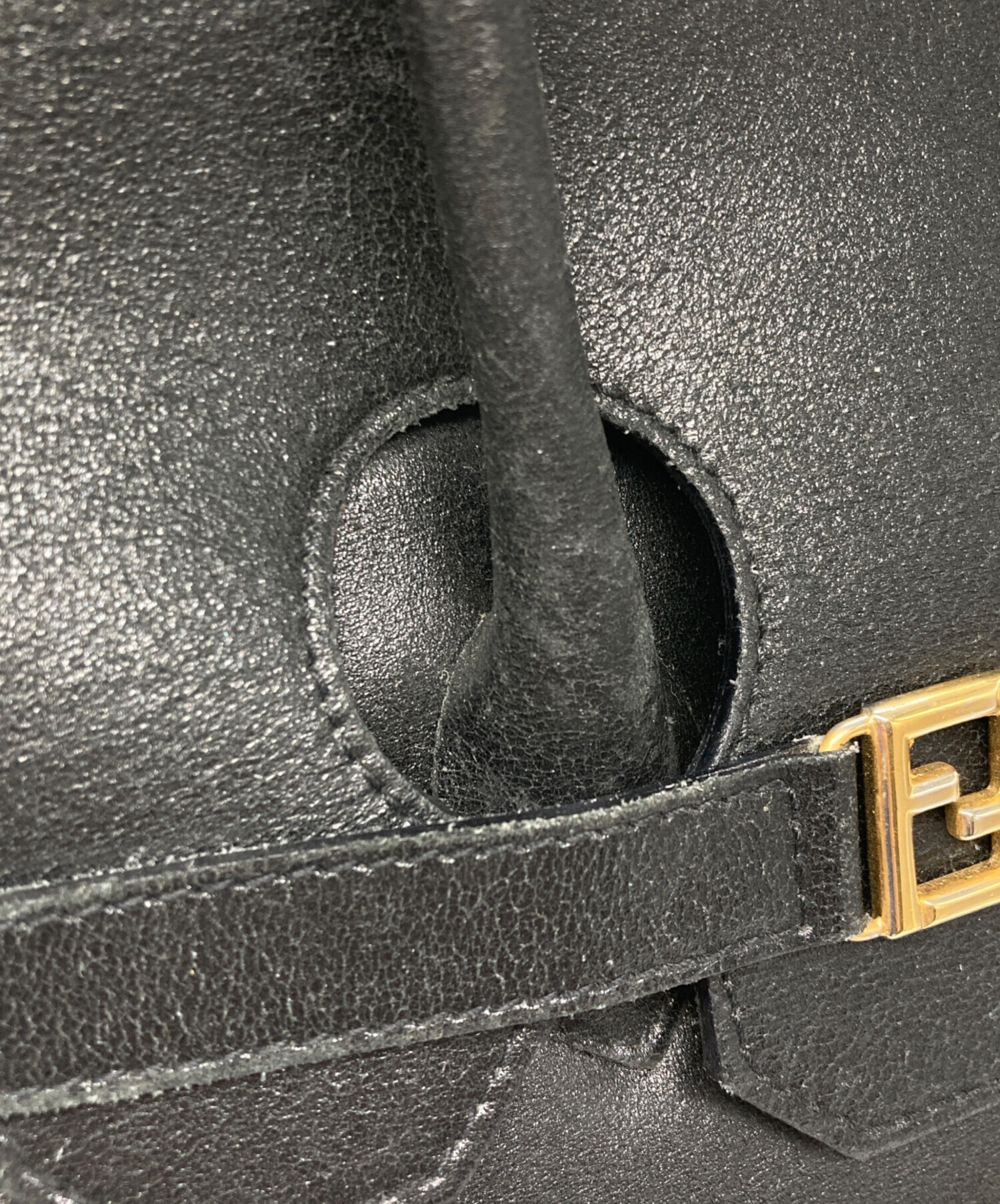 中古・古着通販】FENDI (フェンディ) ターンロックハンドバッグ 