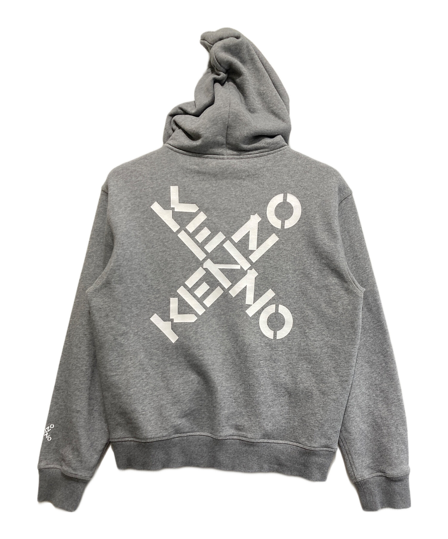 中古・古着通販】KENZO (ケンゾー) ジップパーカー グレー サイズ:S 