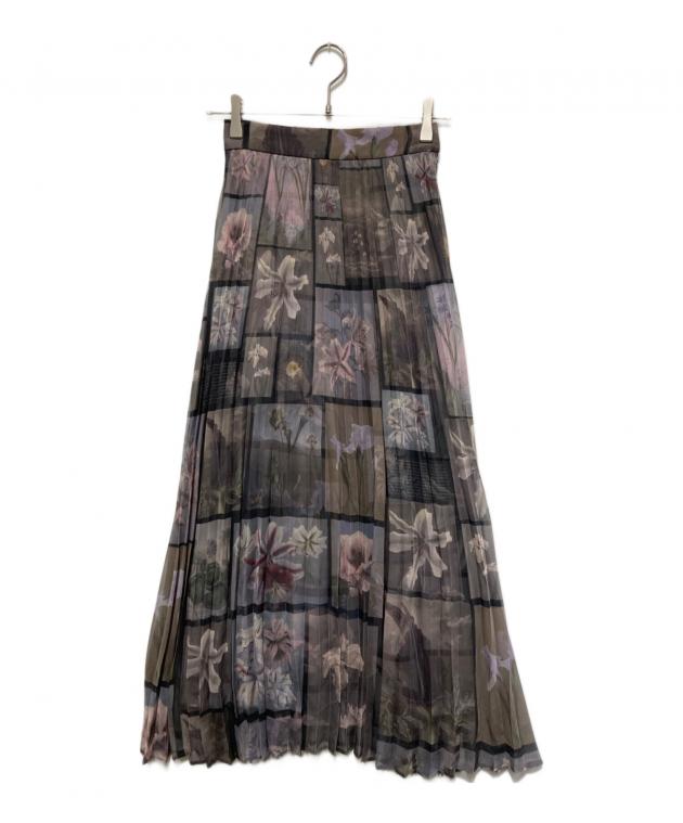 AMERI アメリ FLOWER PATCHWORK PLEATED SKIRT 【公式通販】
