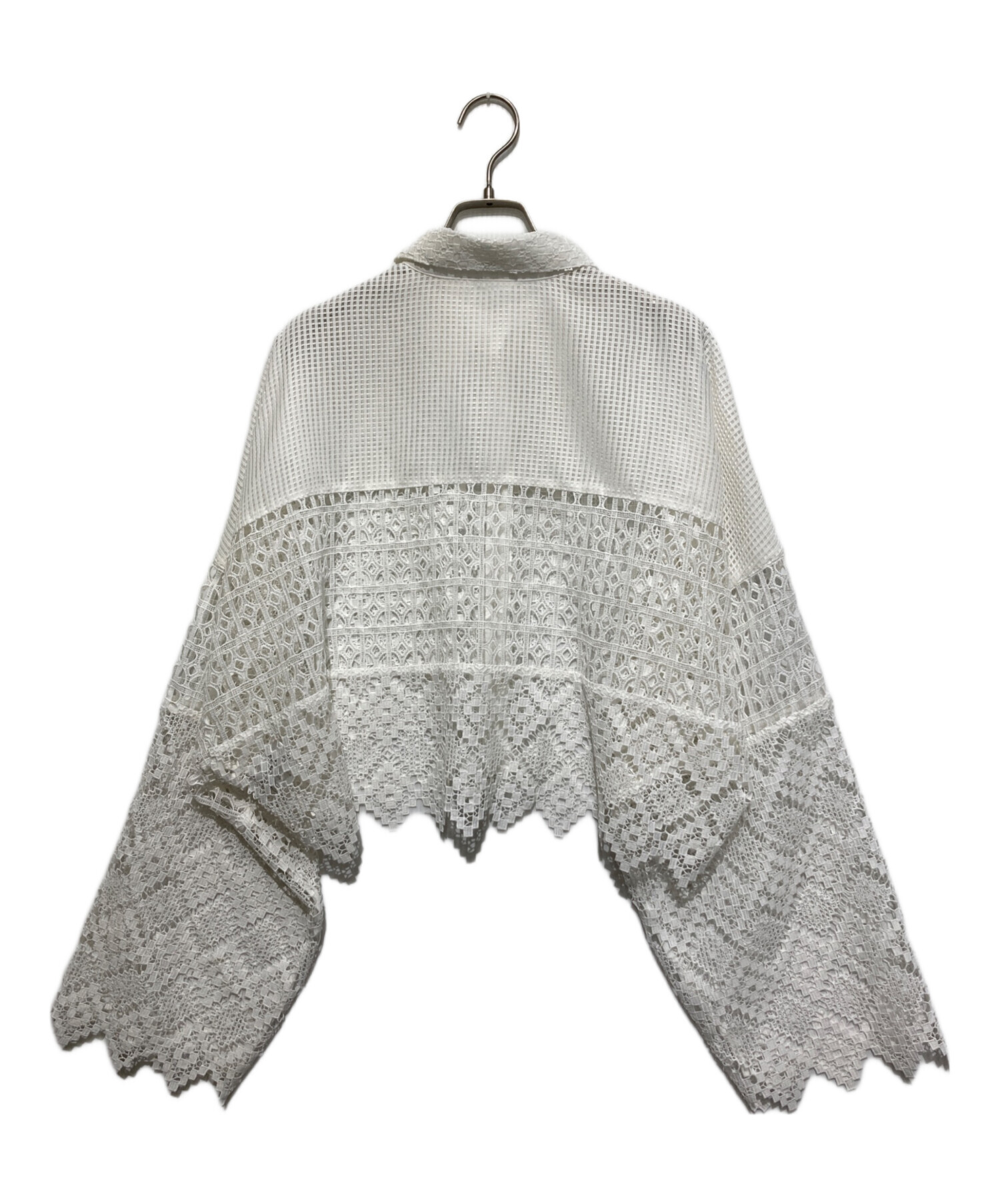 中古・古着通販】LE CIEL BLEU (ルシェルブルー) Paneled Lace Cropped 