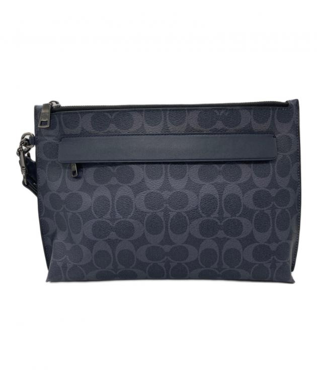 中古・古着通販】COACH (コーチ) クラッチバッグ ネイビー｜ブランド