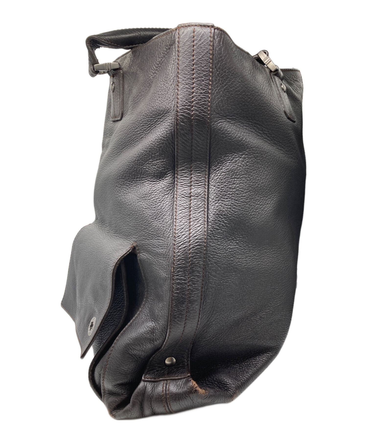 中古・古着通販】MONTBLANC (モンブラン) レザートートバッグ ブラウン 
