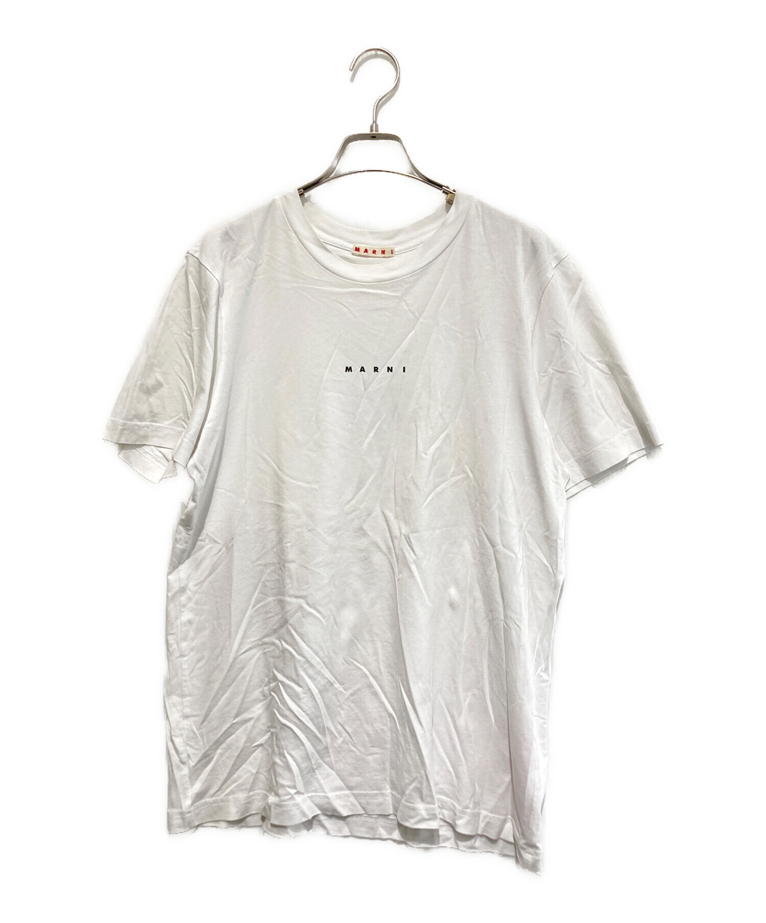 中古・古着通販】MARNI (マルニ) ロゴTシャツ ホワイト サイズ:48 
