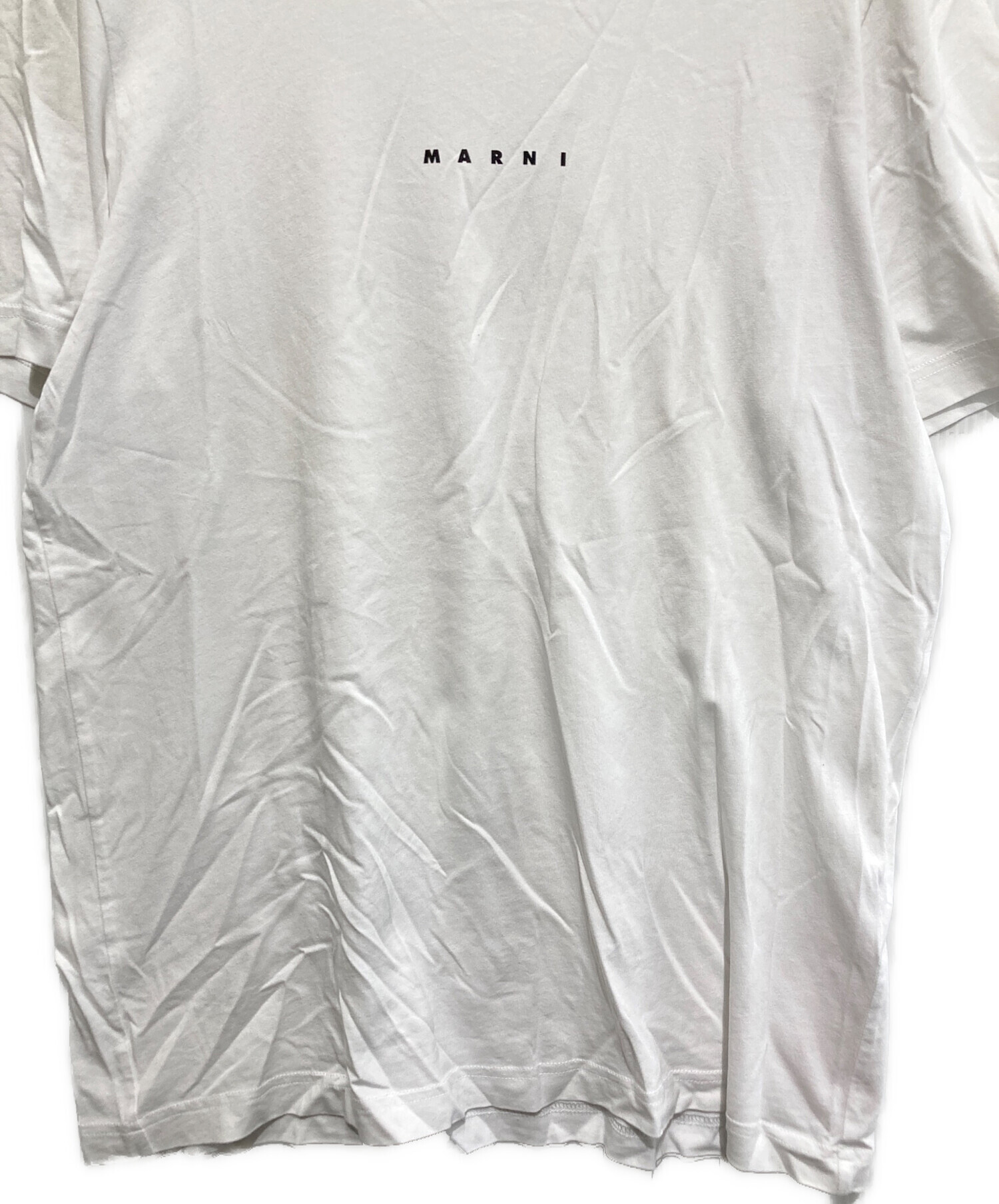 中古・古着通販】MARNI (マルニ) ロゴTシャツ ホワイト サイズ:48 