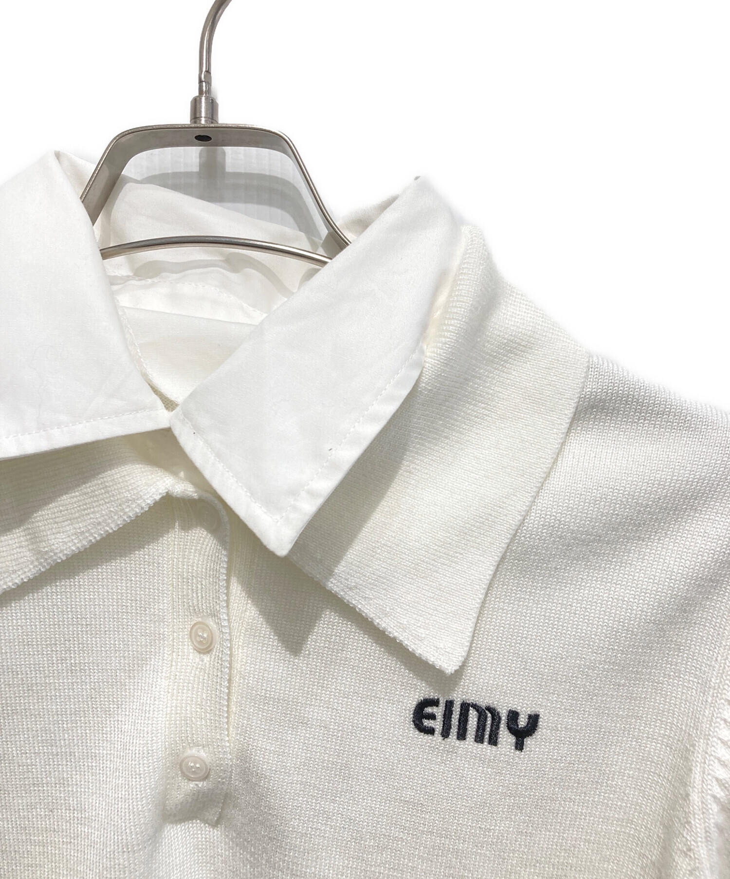 eimy istoire ダブルカラーデザインニット ダブルカラーデザインニット