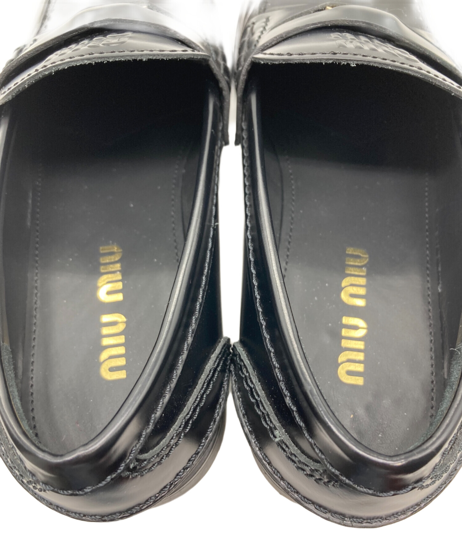 中古・古着通販】MIU MIU (ミュウミュウ) ブラッシュドレザー ペニー