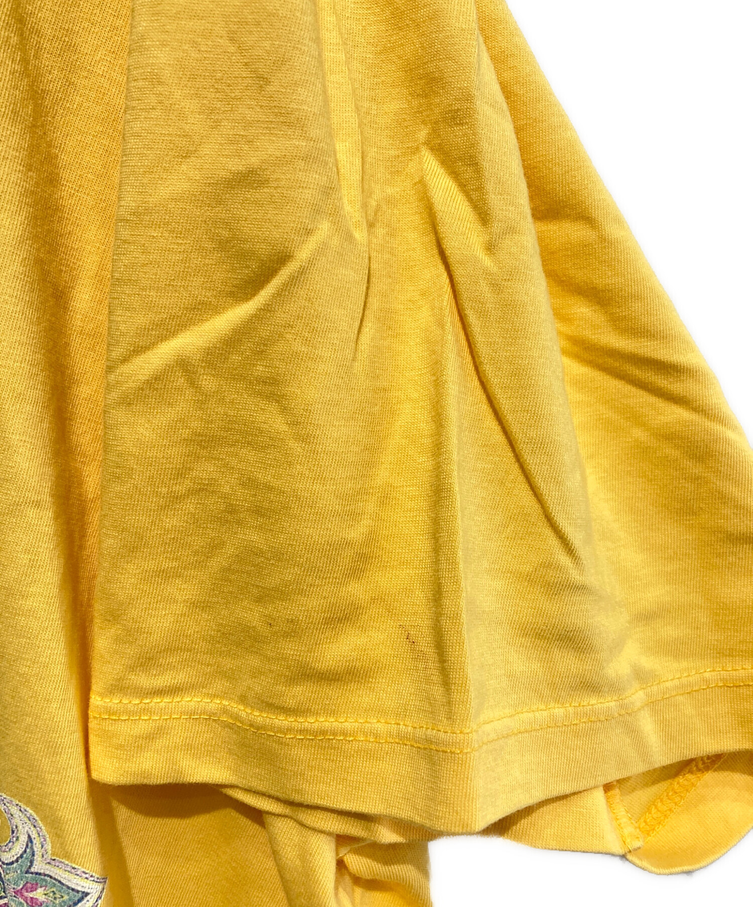 中古・古着通販】ETRO (エトロ) ペイズリー柄プリントTシャツ イエロー