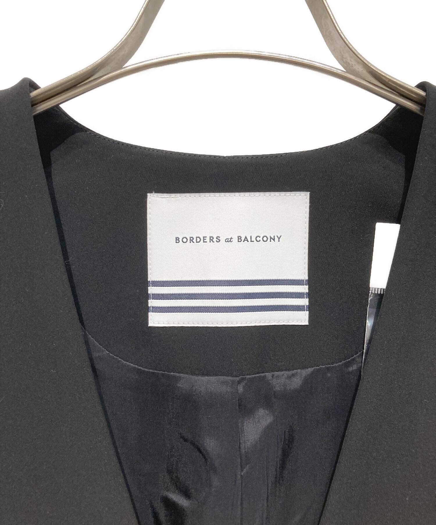 レディースウェア BORDERS at BALCONY / TWILL GILET BORDERS at BALCONY ベスト ジレ 「BORDERS BALCONY/ボーダーズ