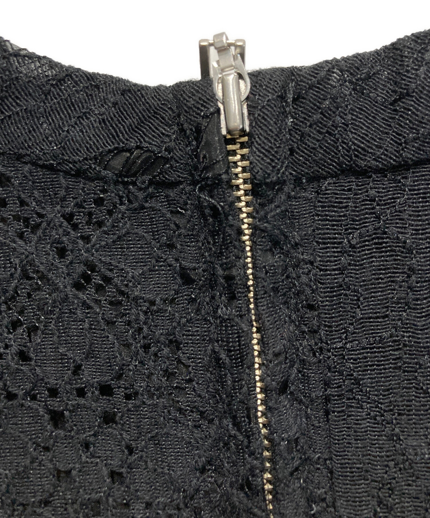 中古・古着通販】Ameri (アメリ) 2WAY PATCHWORK LACE ZIP TOP 